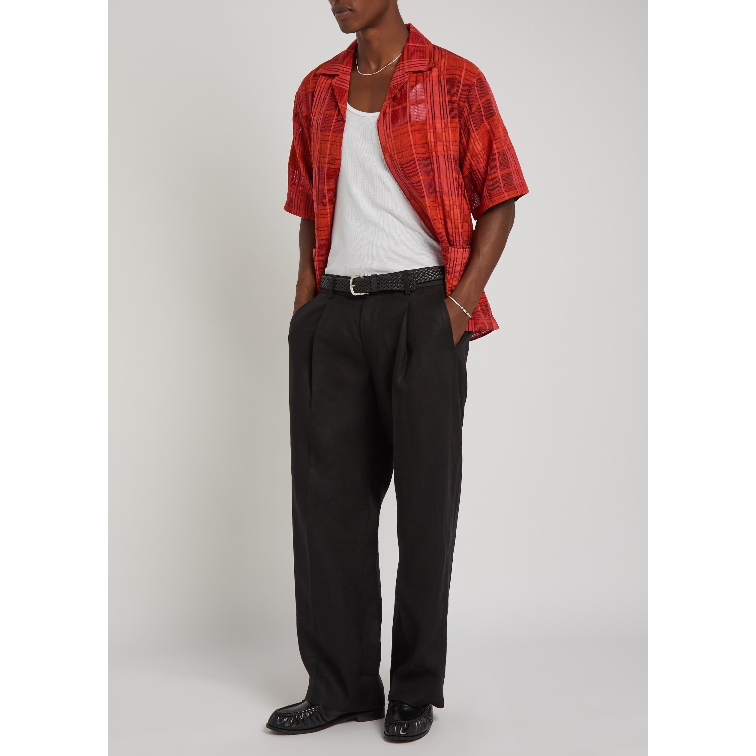 RED - NN07 - Men's Ben Check Short-Sleeve Shirt - 5