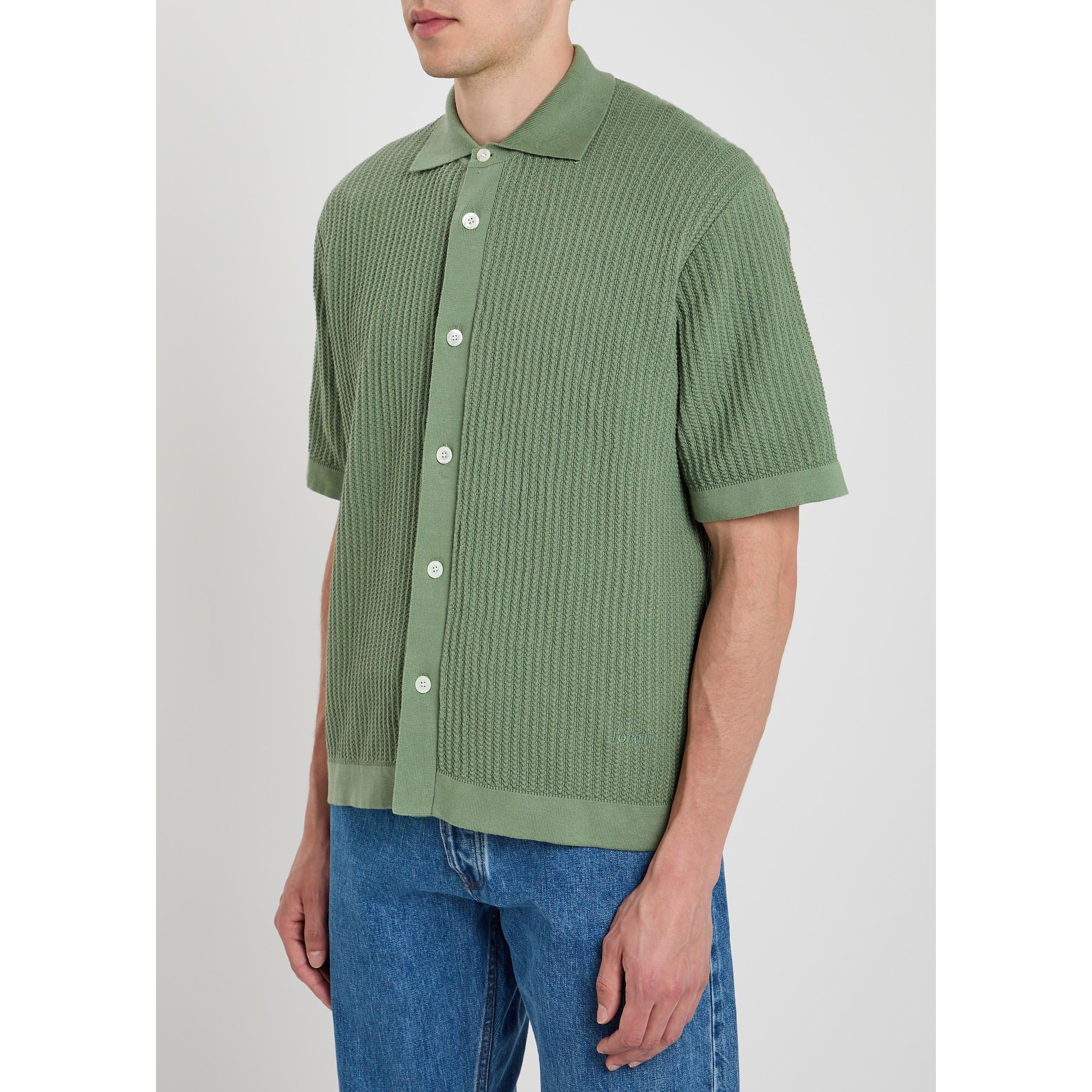 GREEN - Foret - FORET BARROW KNIT SHIRT SS - 2