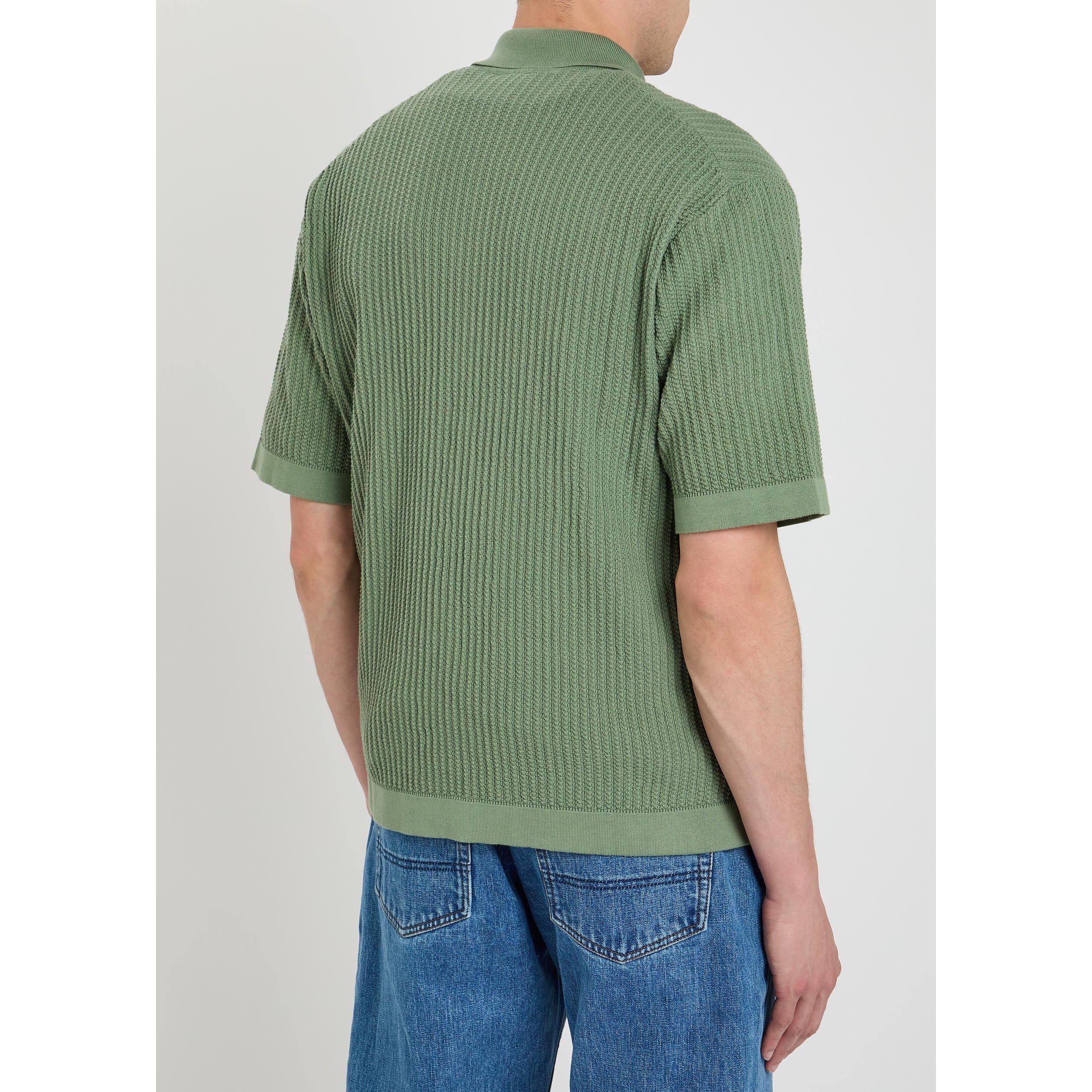 GREEN - Foret - FORET BARROW KNIT SHIRT SS - 3