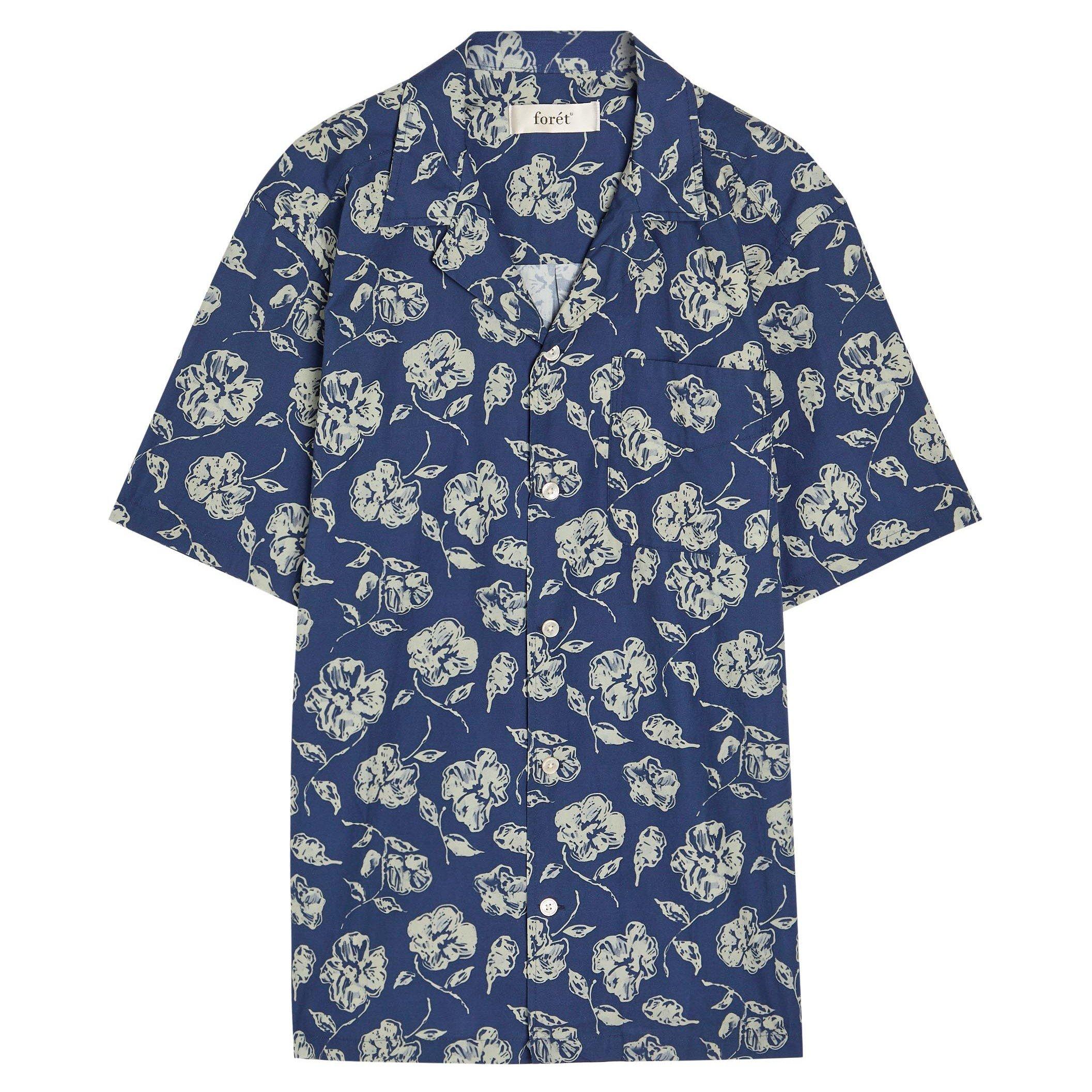 NAVY AND OTHER - Unknown - FORET FLORAL PRNT SHIRT SS