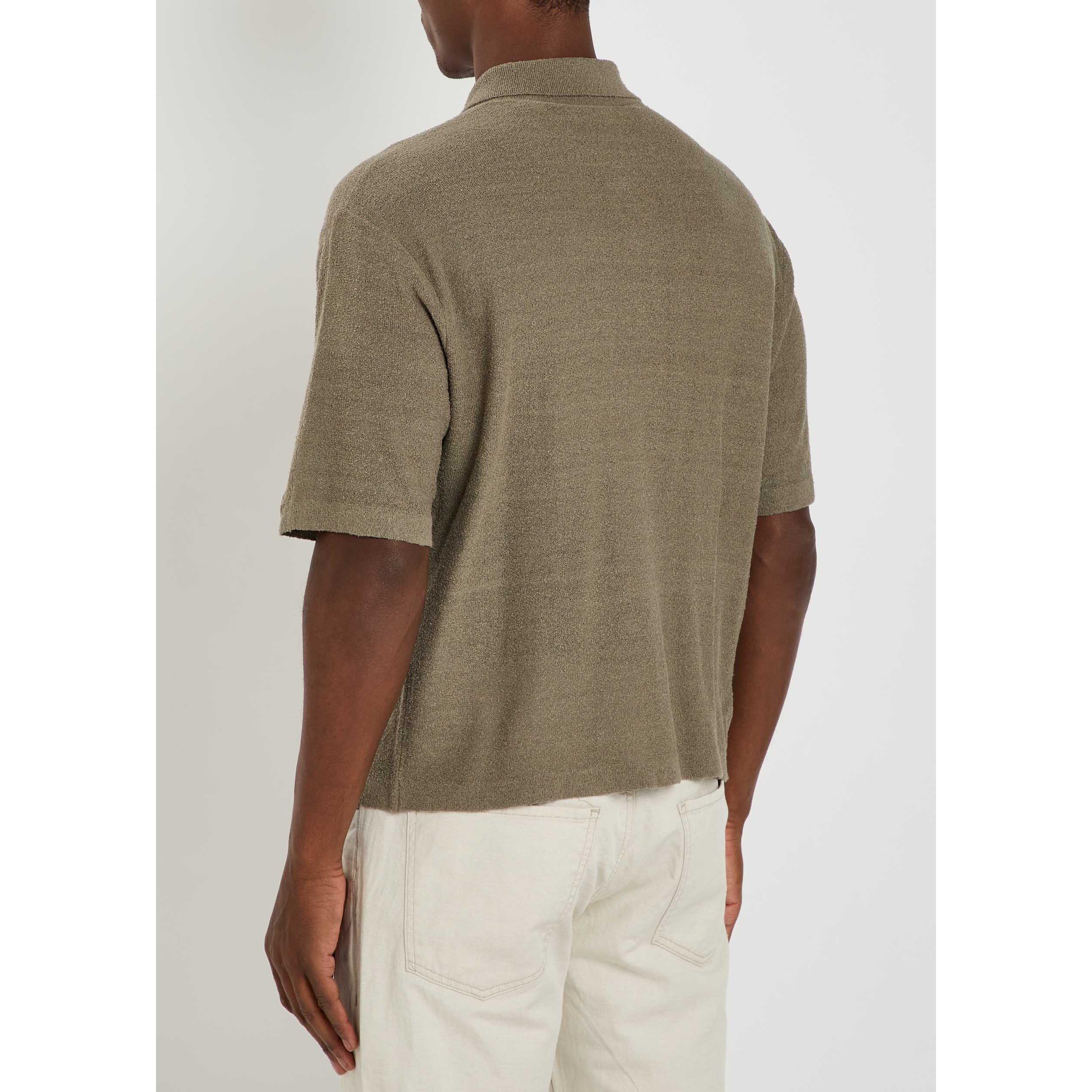 KHAKI - Frame - FRAME SILK CARDIGAN SHIRT SS - 3