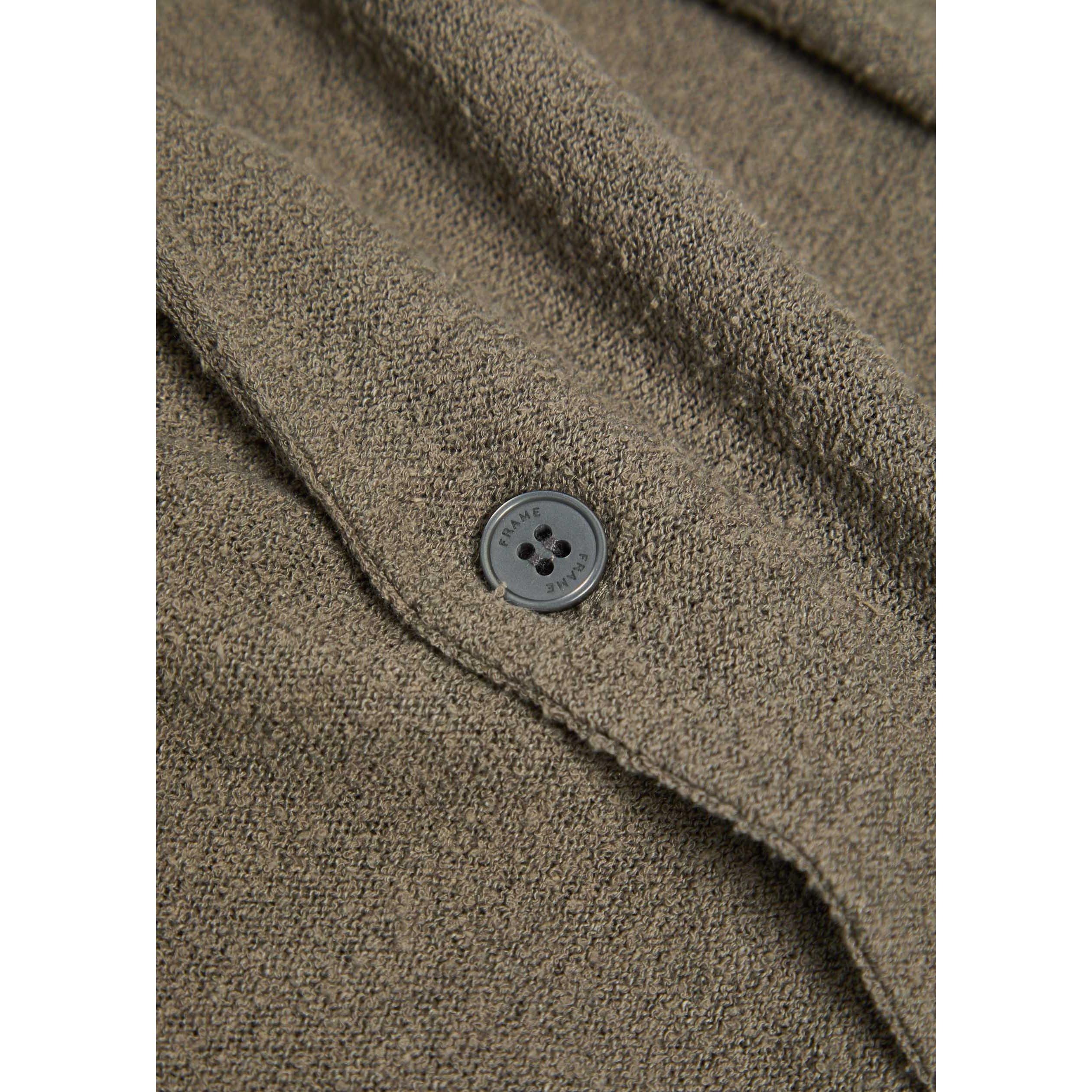 KHAKI - Frame - FRAME SILK CARDIGAN SHIRT SS - 4