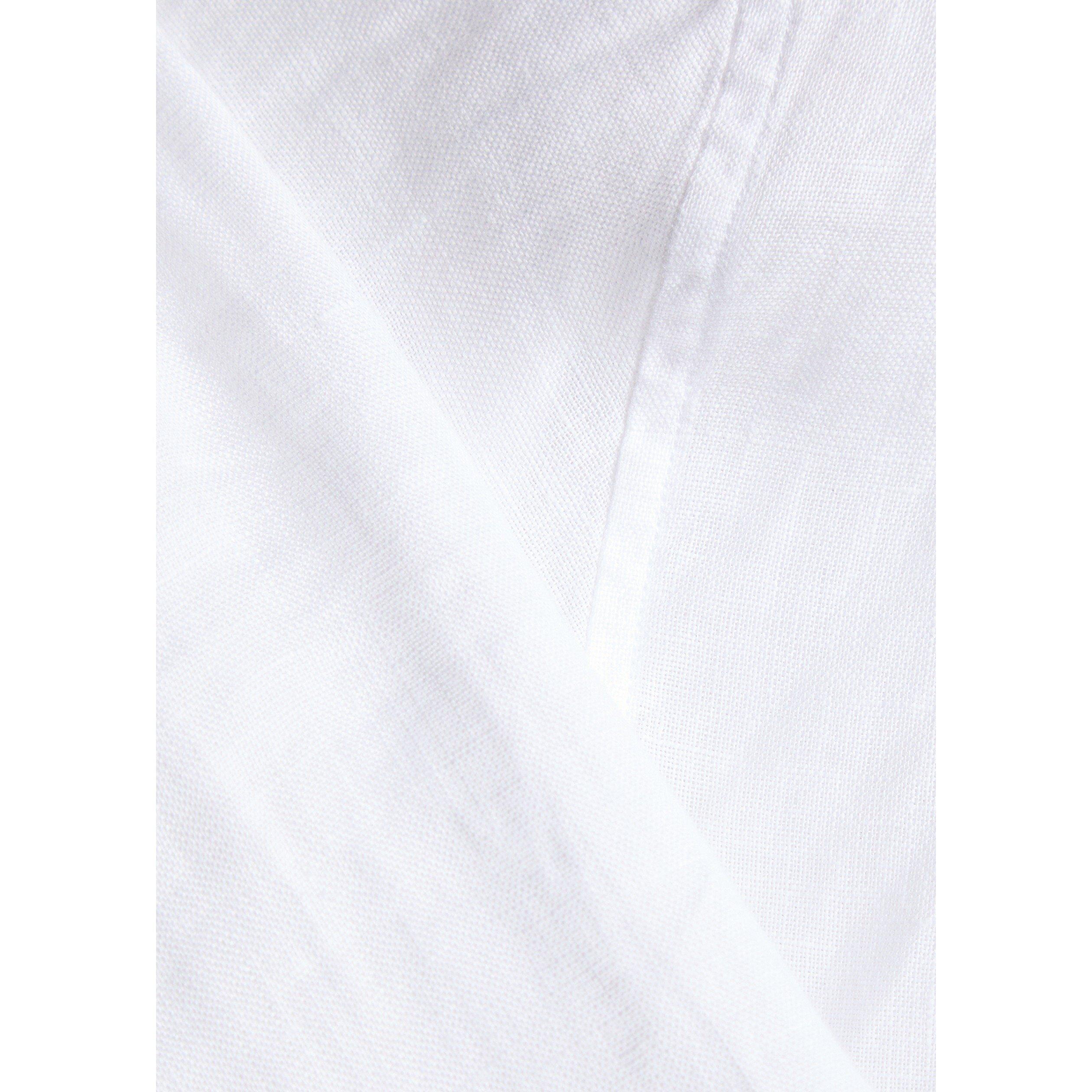 WHITE - Sunspel - Men's Linen Long-Sleeve Slim-Fit Shirt - 4