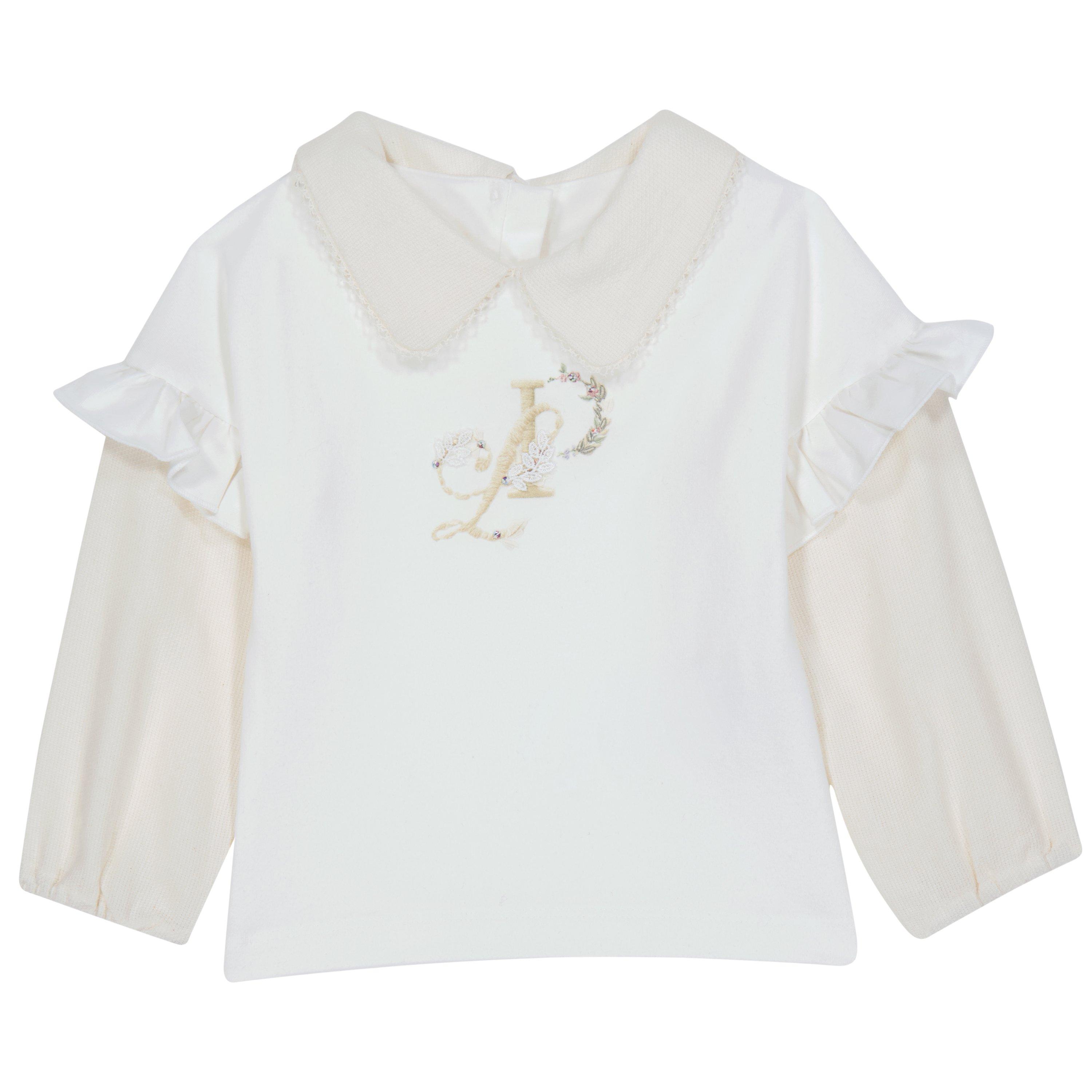 Off White 870 - LAPIN HOUSE - Kids' Ruffle Long-Sleeve Blouse - 1