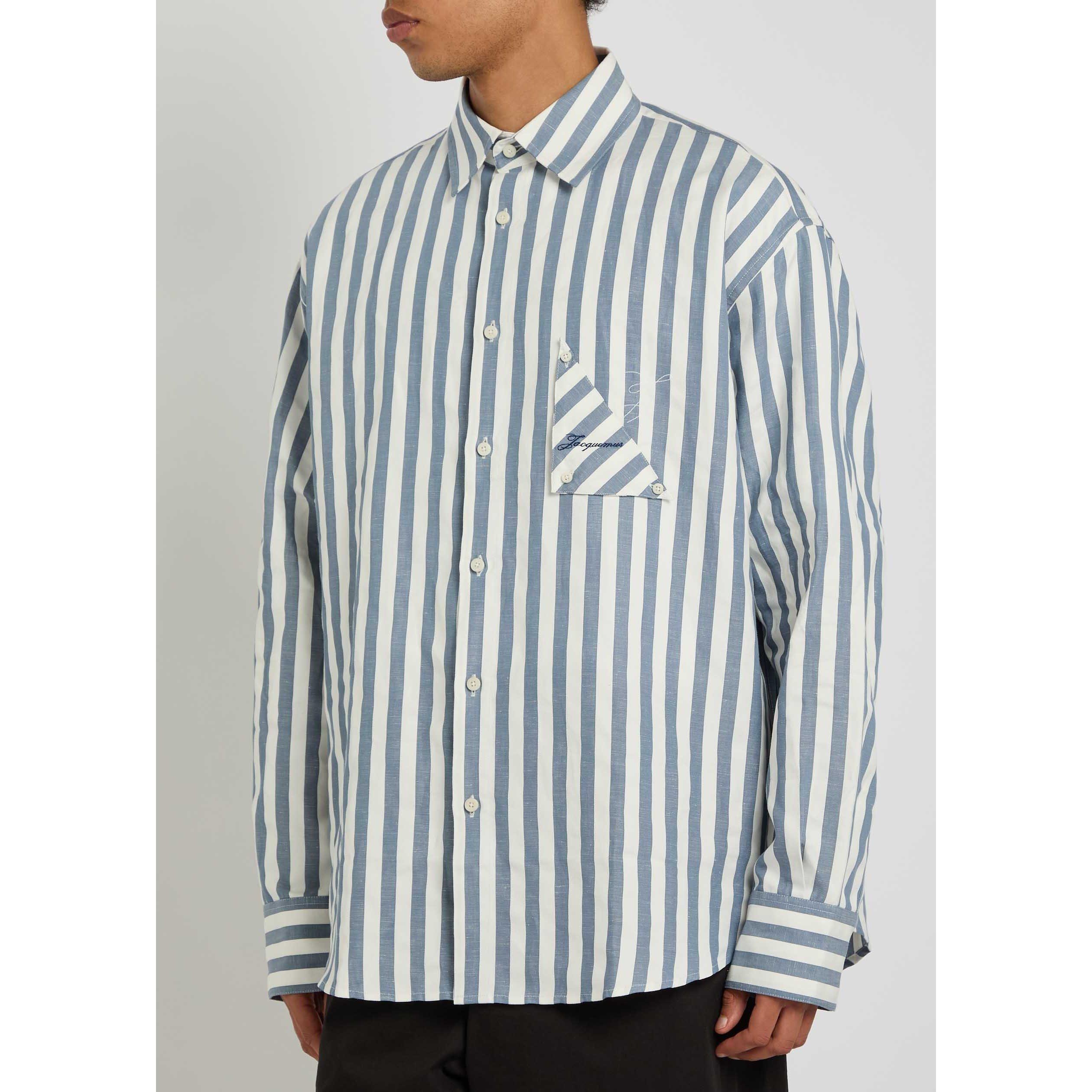 WHITE AND BLUE - Jacquemus - JAC THE SAILBOAT SHIRT - 2