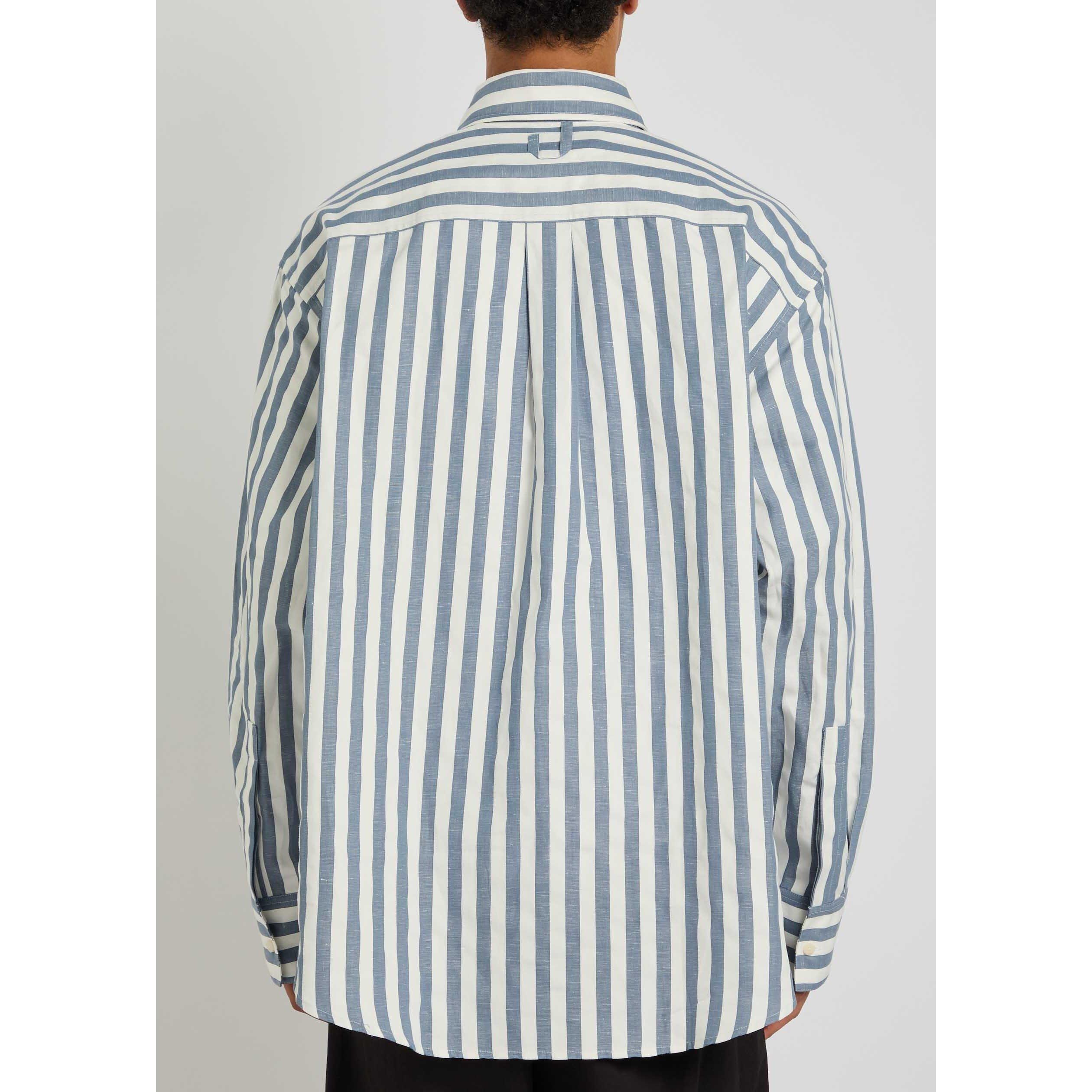 WHITE AND BLUE - Jacquemus - JAC THE SAILBOAT SHIRT - 3