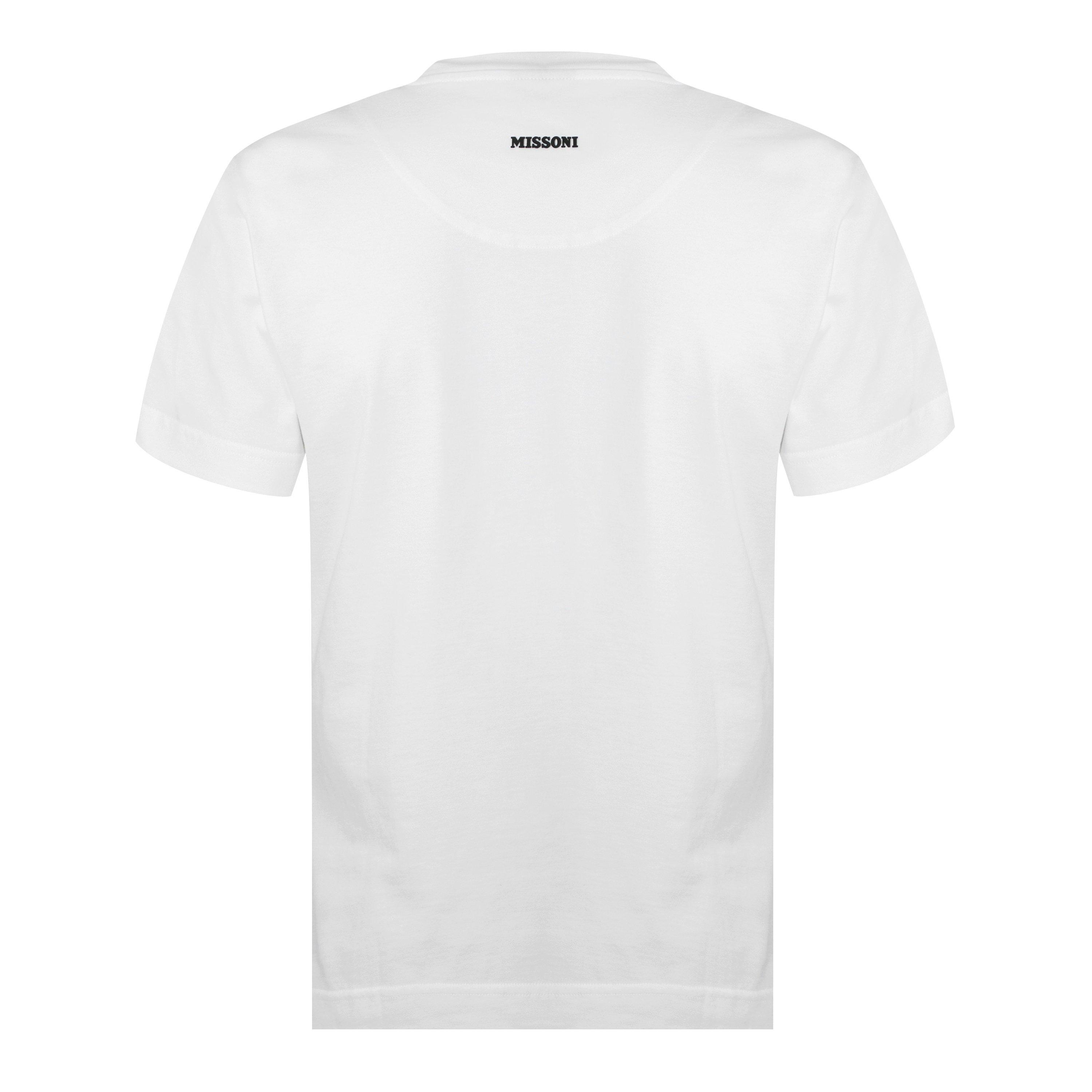 WHT LIM KHK - Missoni - Zigzag Print Cotton T-Shirt - 8