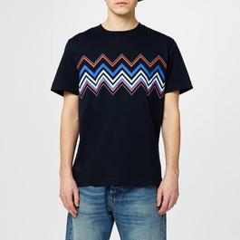 Missoni Zigzag Print Cotton T Shirt