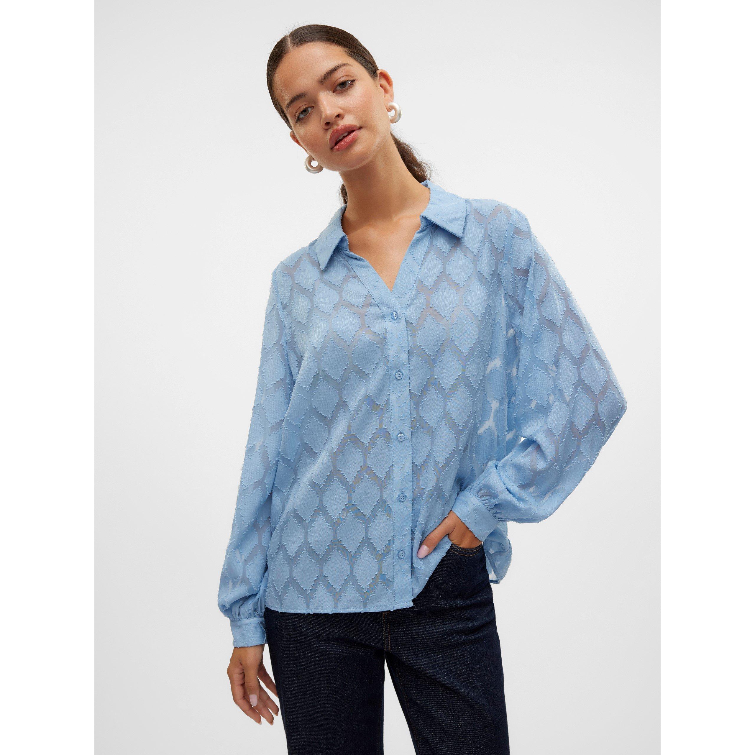 Vero Moda Women's Mayla Long-Sleeve Blouse - Allure - 6 (XS)