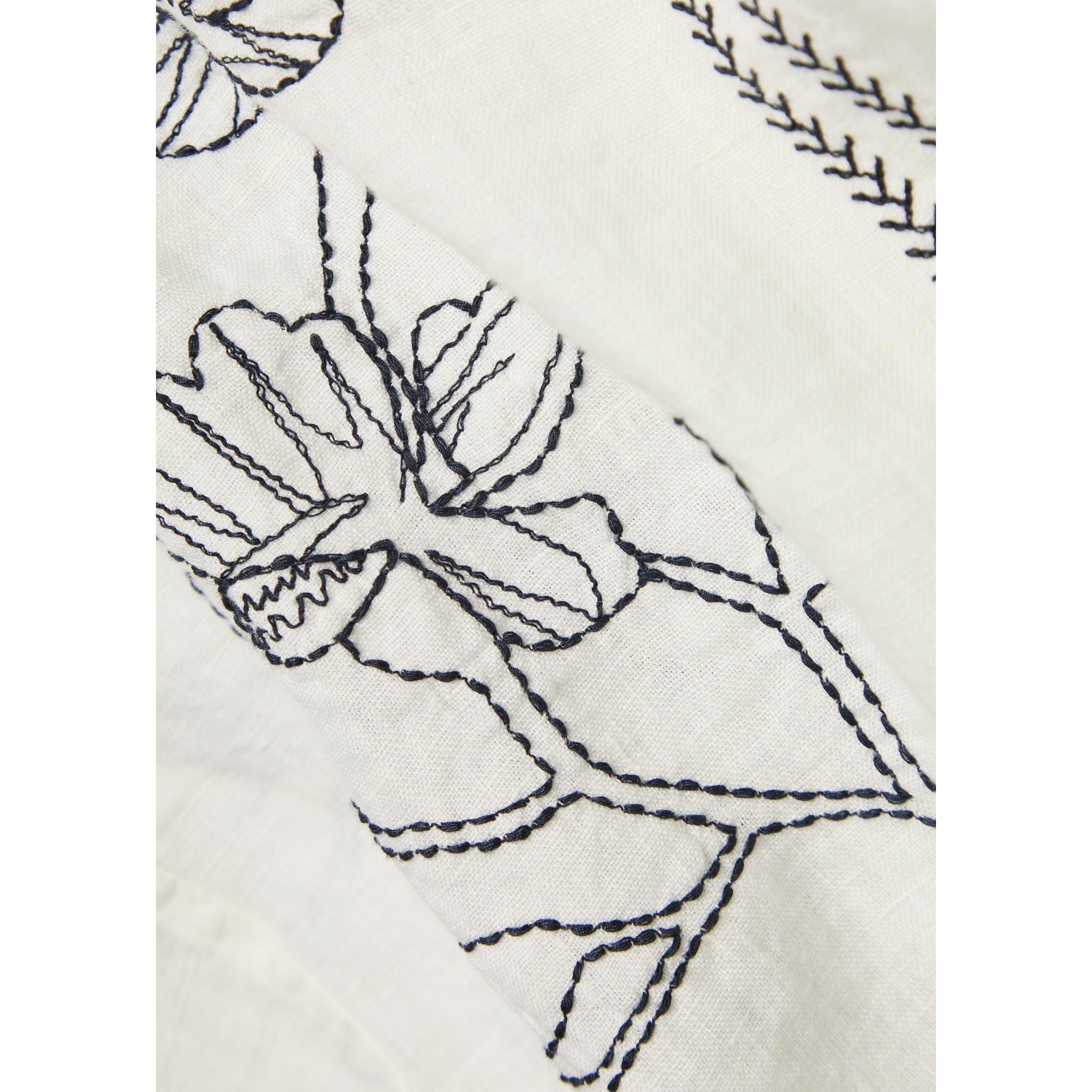 WHITE AND OTHER - Wax London - Men's Didcot Floral Linen Short-Sleeve Shirt - 4