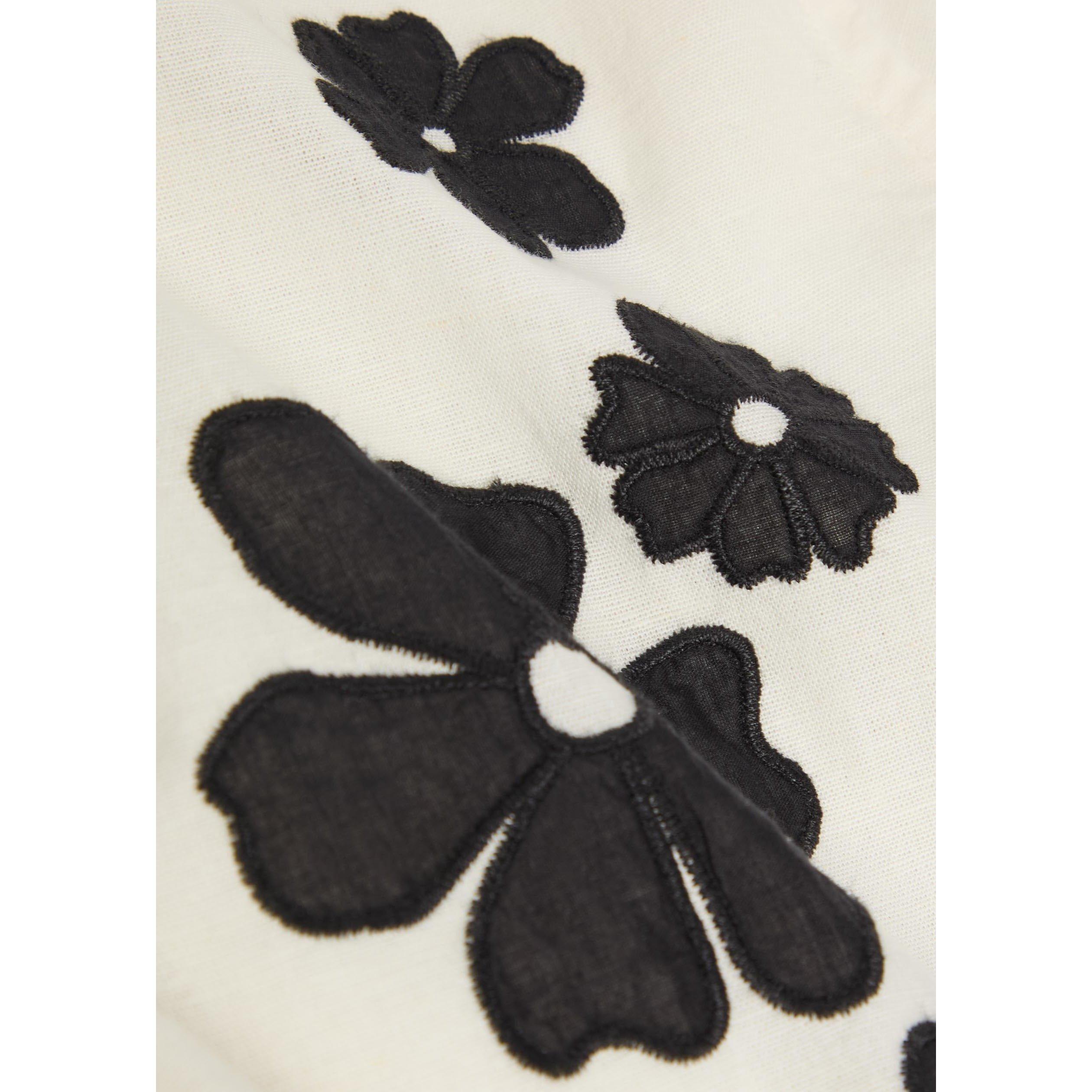WHITE AND OTHER - Wax London - Men's Didcot Floral Cotton-Linen Short-Sleeve Shirt - 4