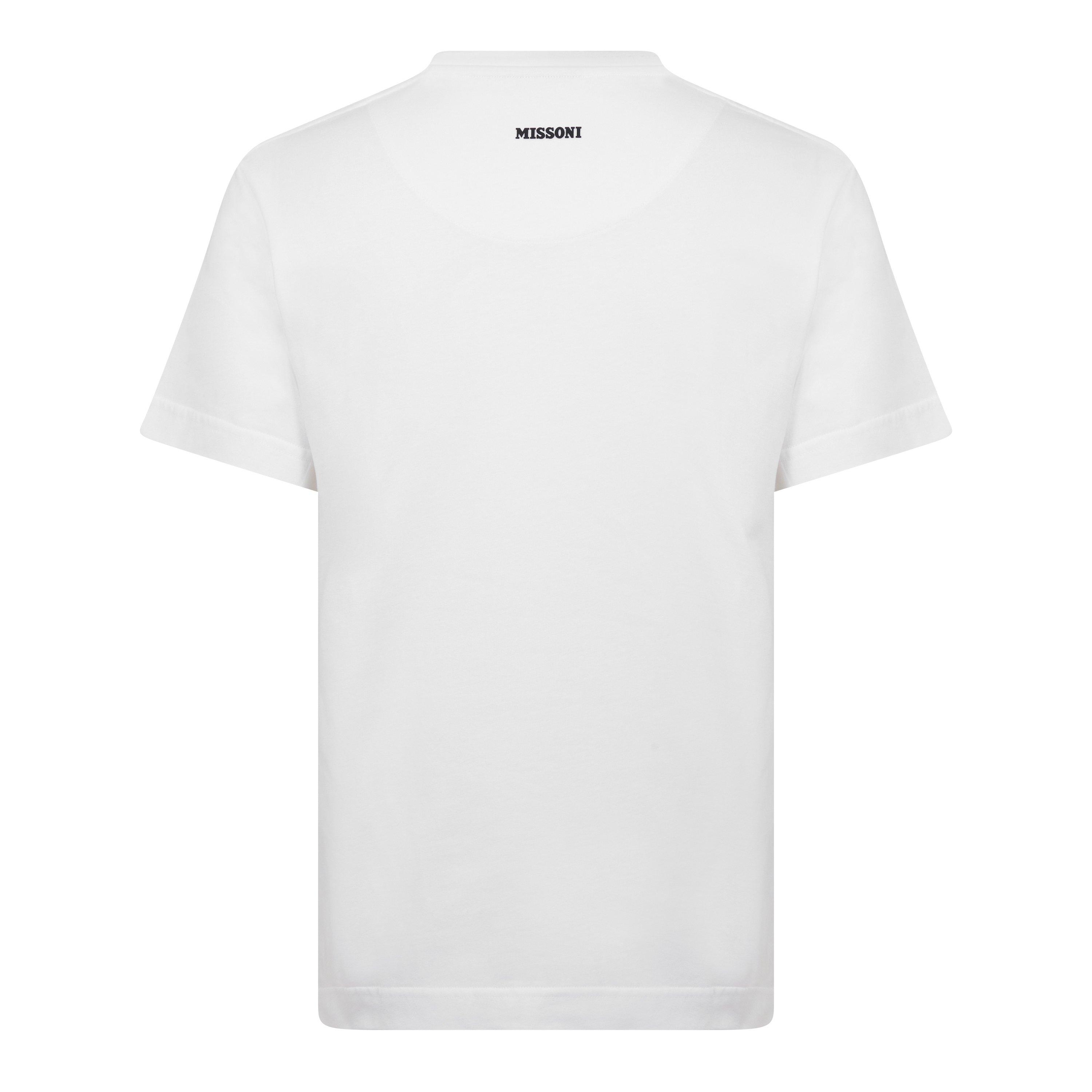 WHT ORG RED - Missoni - Pixel Zag Tee - 2