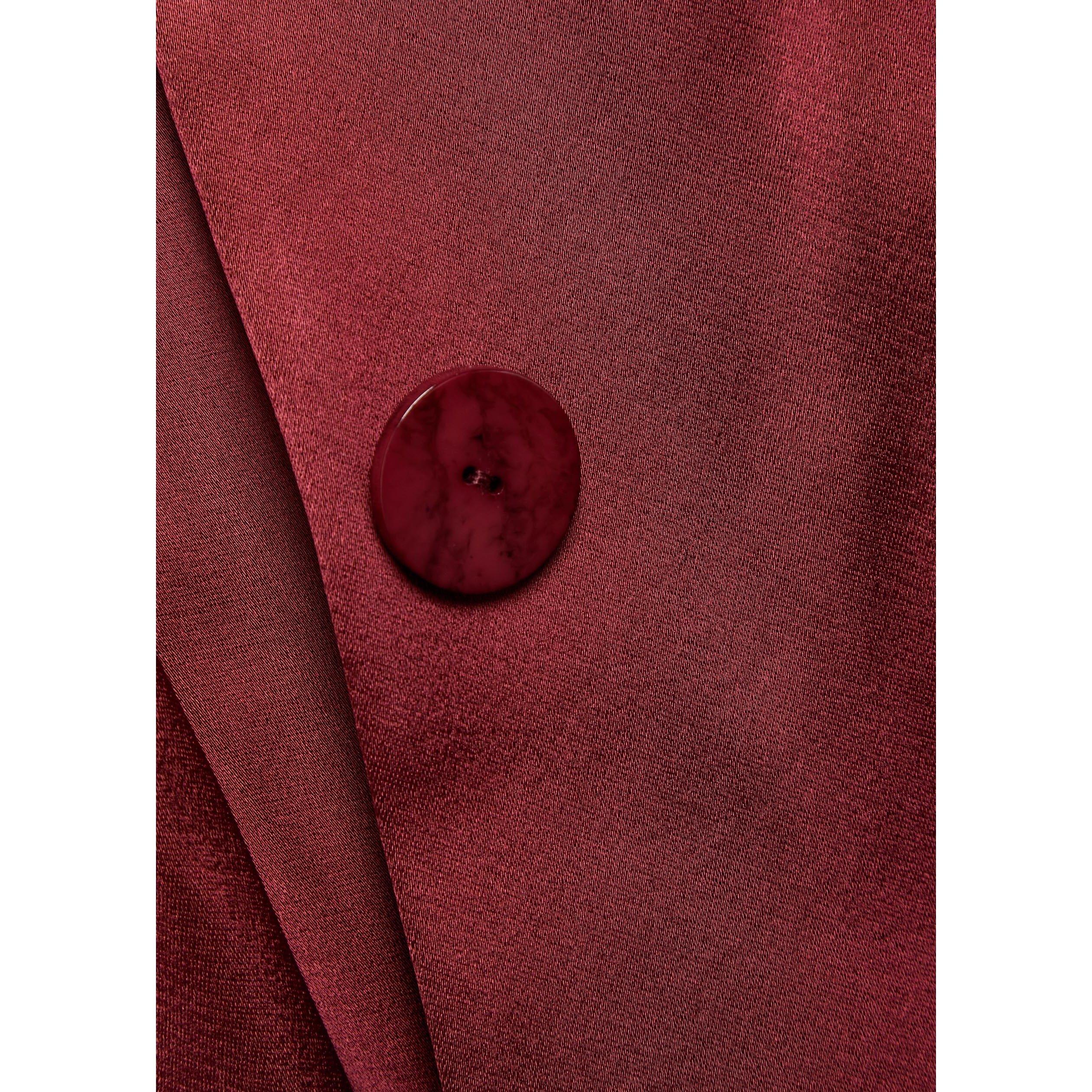 DARK RED - Galvan - BLZ SCULPTED BLAZER - 4
