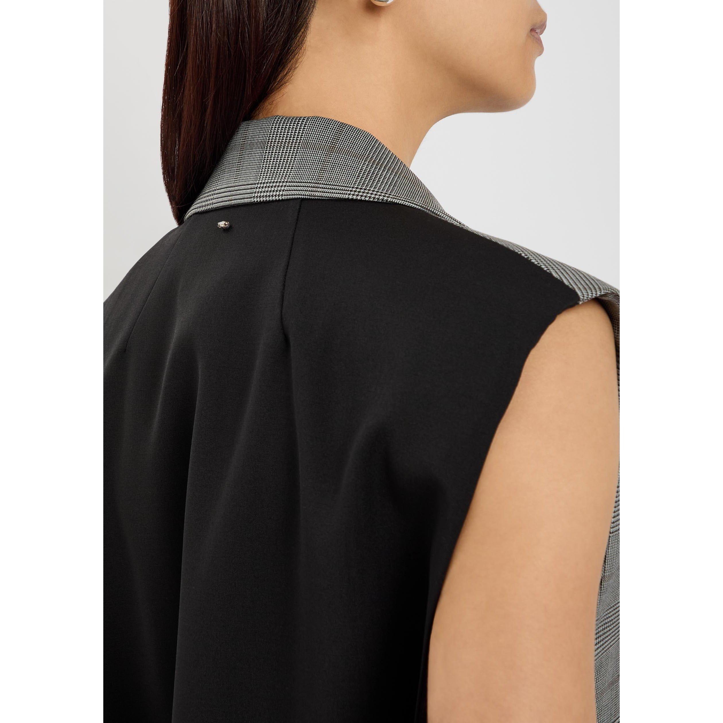 GREY - Sportmax - Women's Wool Sleeveless Blazer - 4
