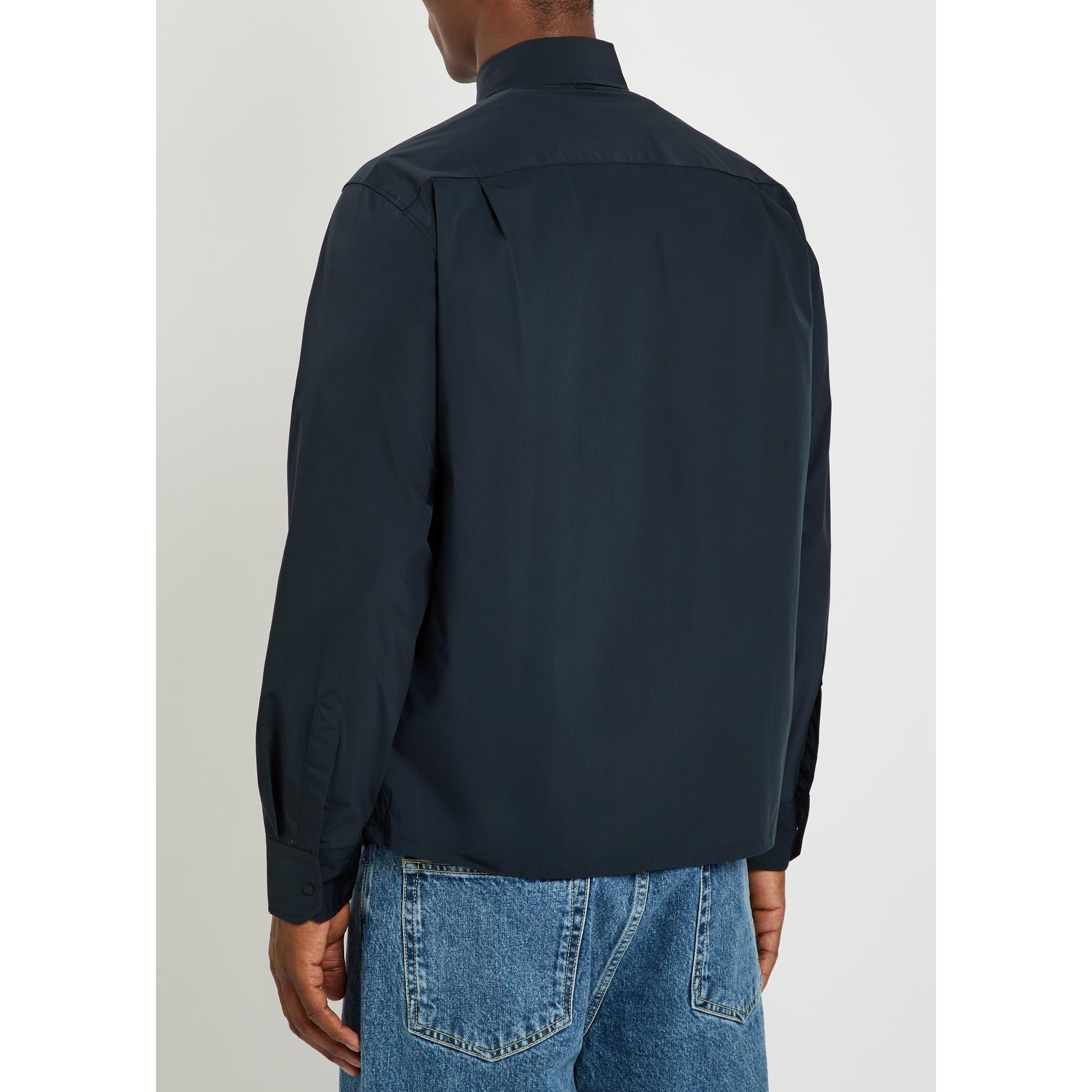 NAVY - Herno - Men's Modal Long-Sleeve Plain Shirt - 3