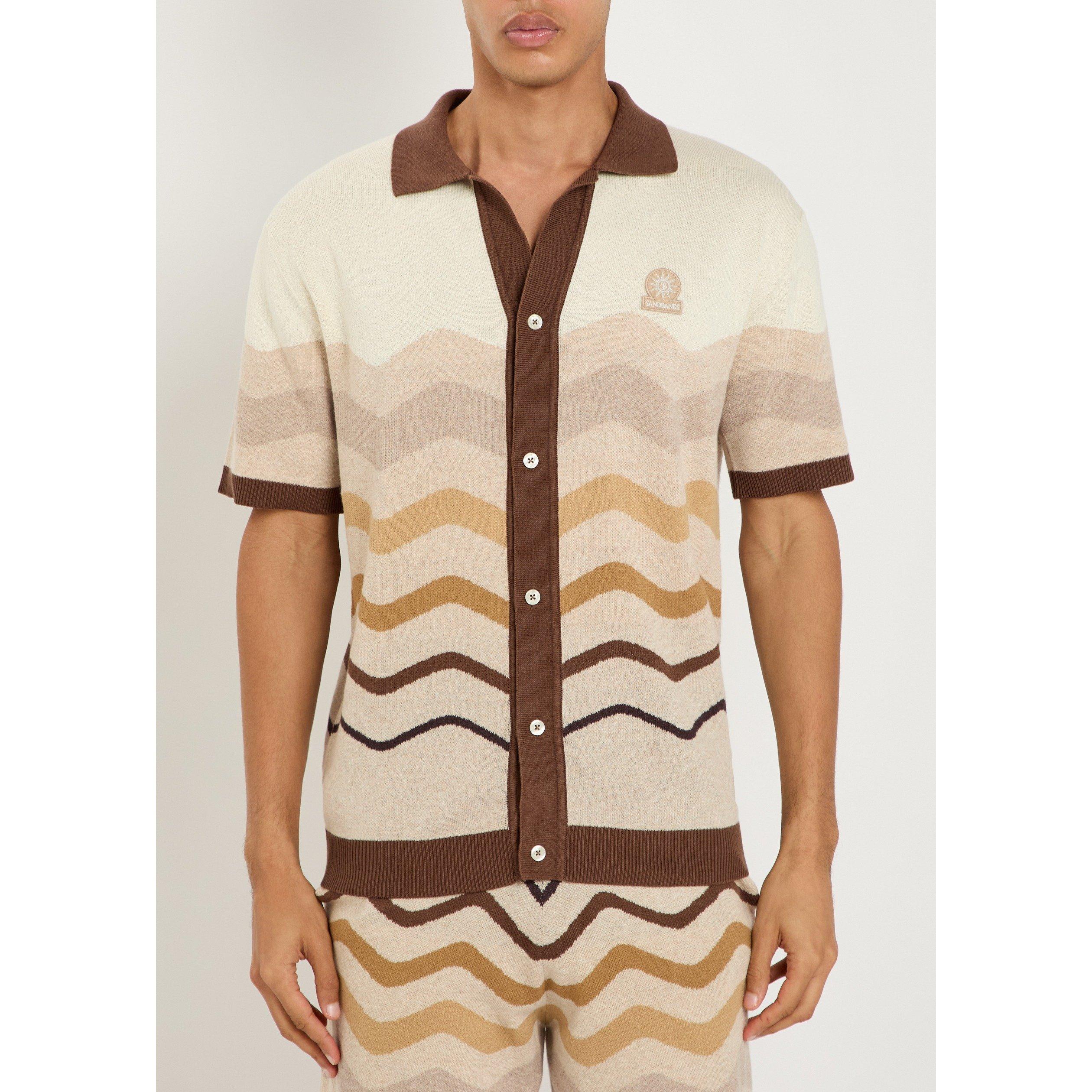 BEIGE AND OTHER - Sandbanks - SB KNIT SHRT SS GRADIENT STRPE - 2