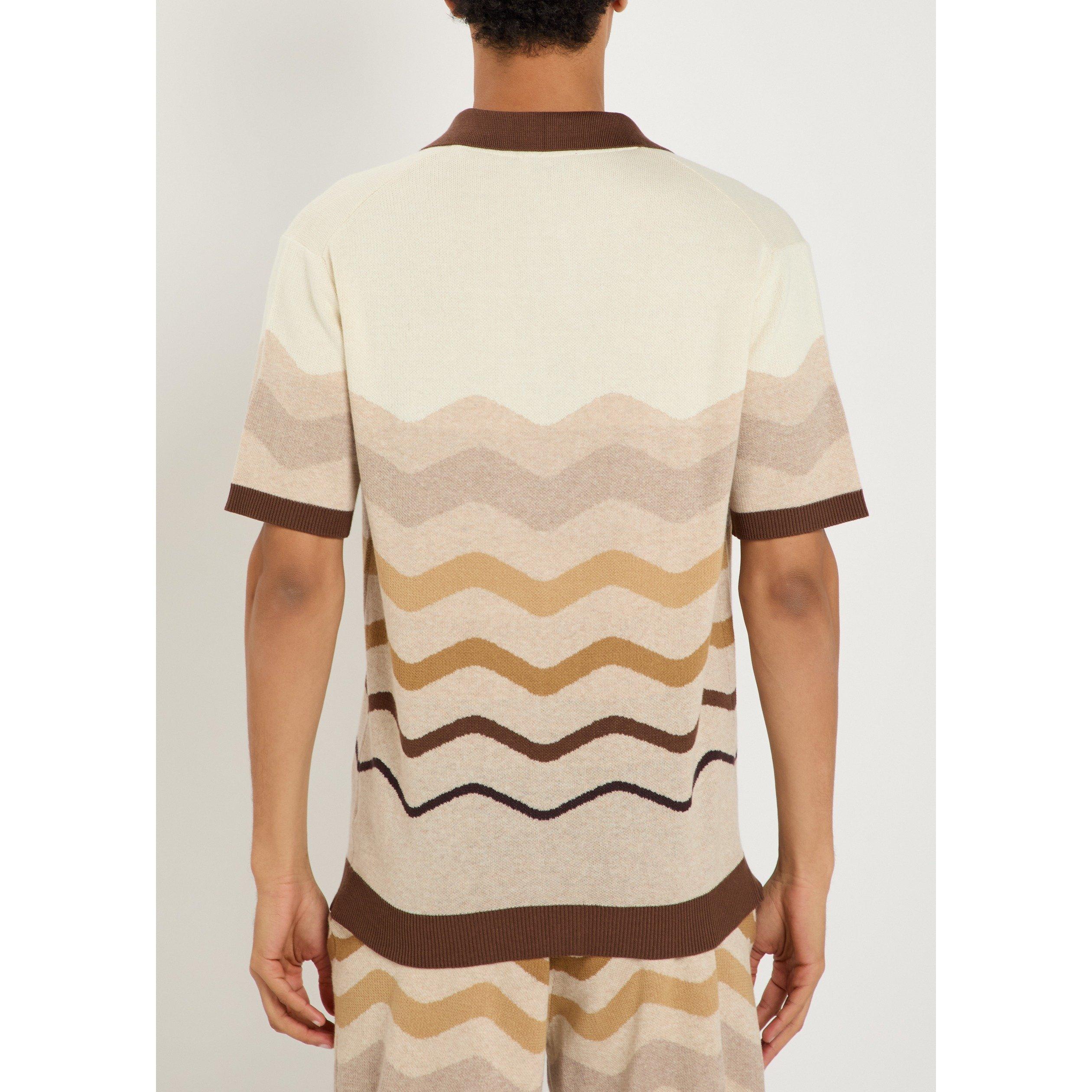 BEIGE AND OTHER - Sandbanks - SB KNIT SHRT SS GRADIENT STRPE - 3