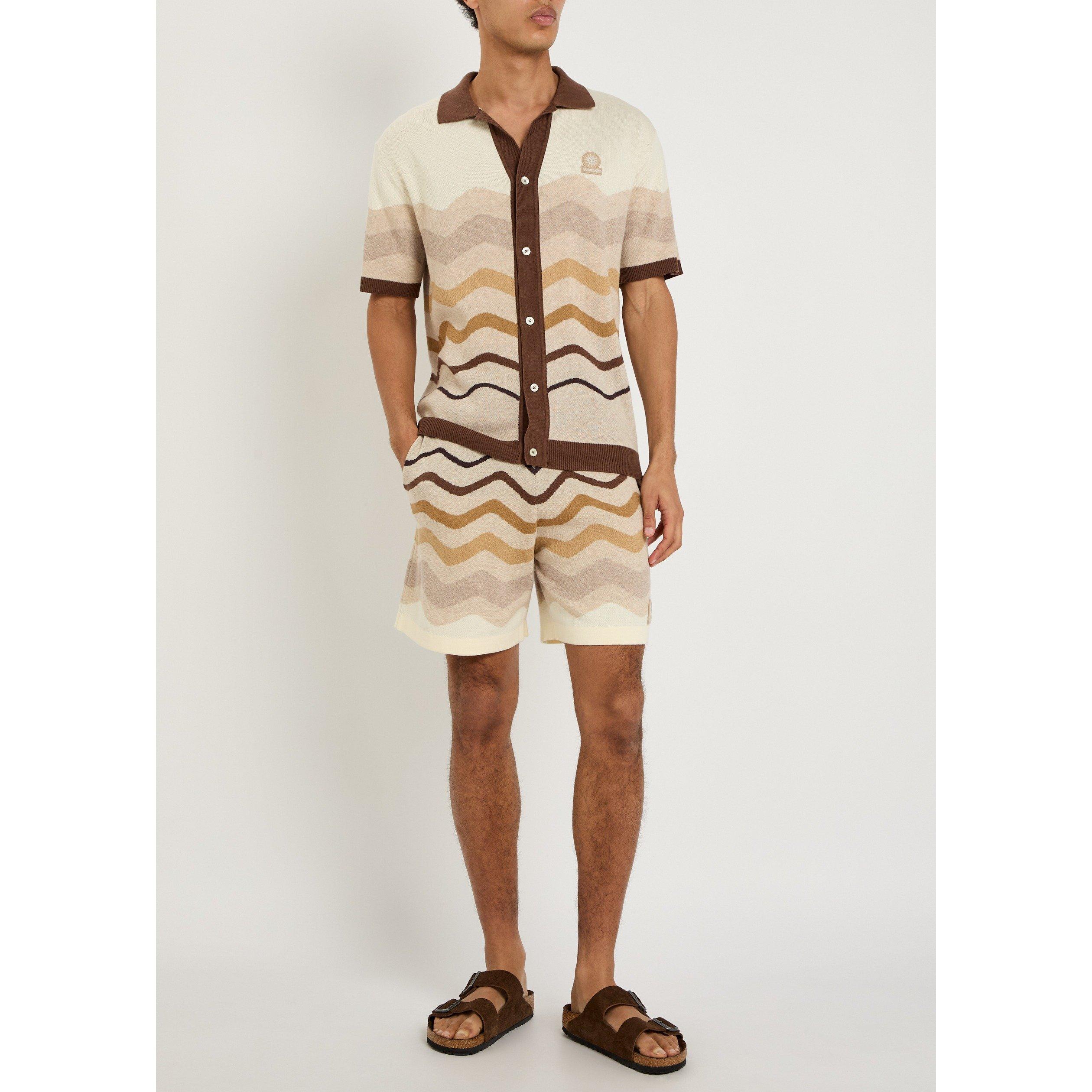 BEIGE AND OTHER - Sandbanks - SB KNIT SHRT SS GRADIENT STRPE - 5