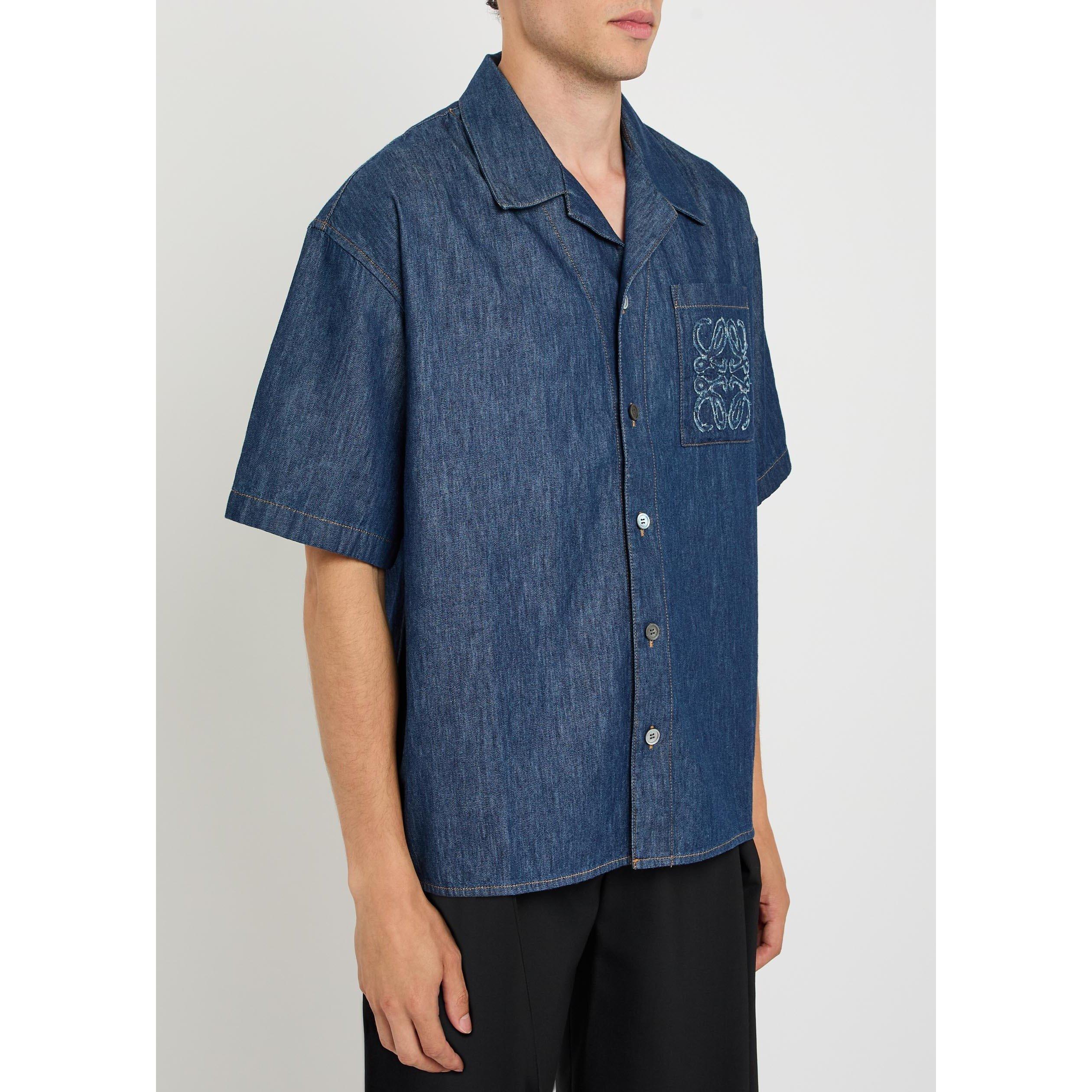 DENIM - LOEWE - LOEWE CLASSIC LOGO SHORT SLEEV - 2