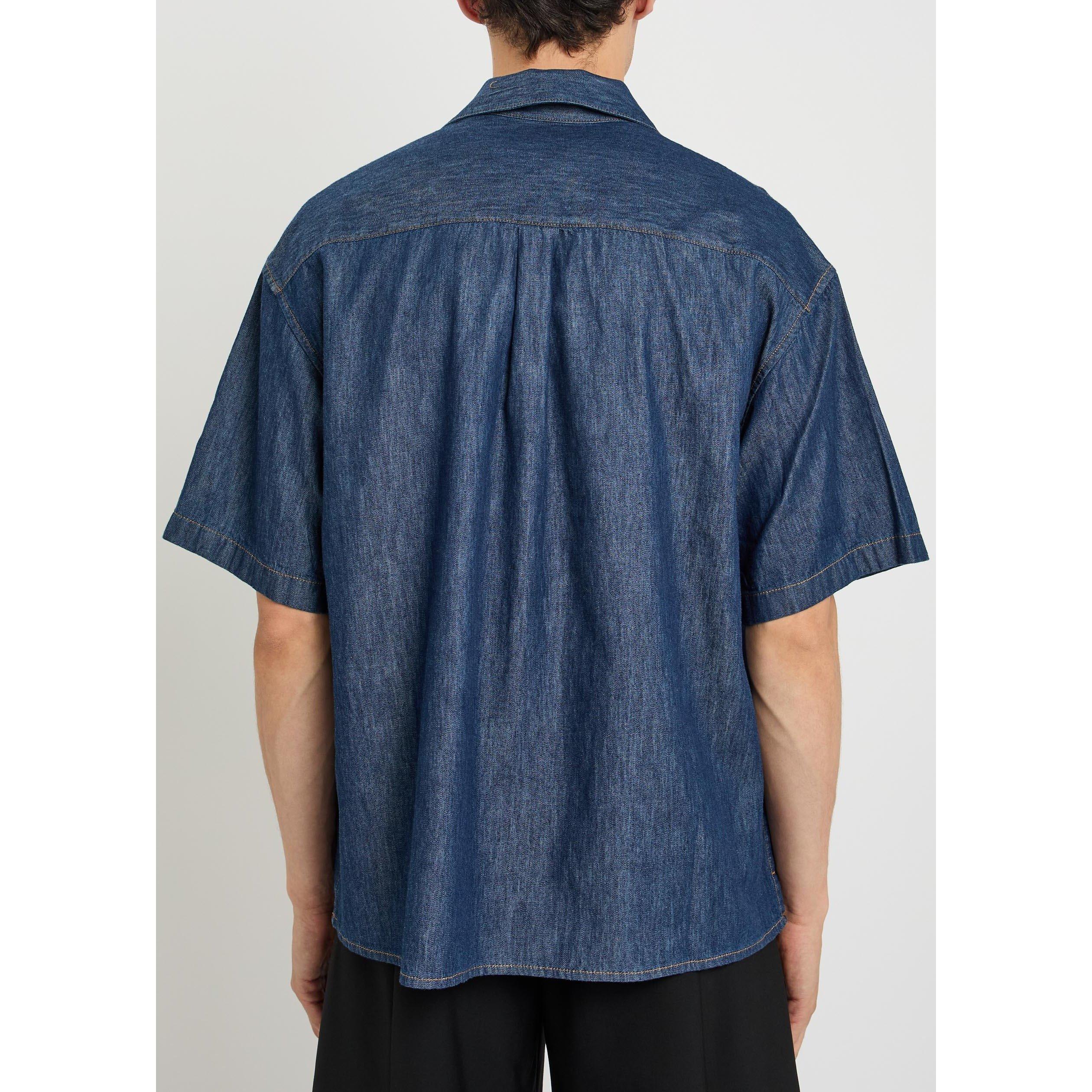 DENIM - LOEWE - LOEWE CLASSIC LOGO SHORT SLEEV - 3