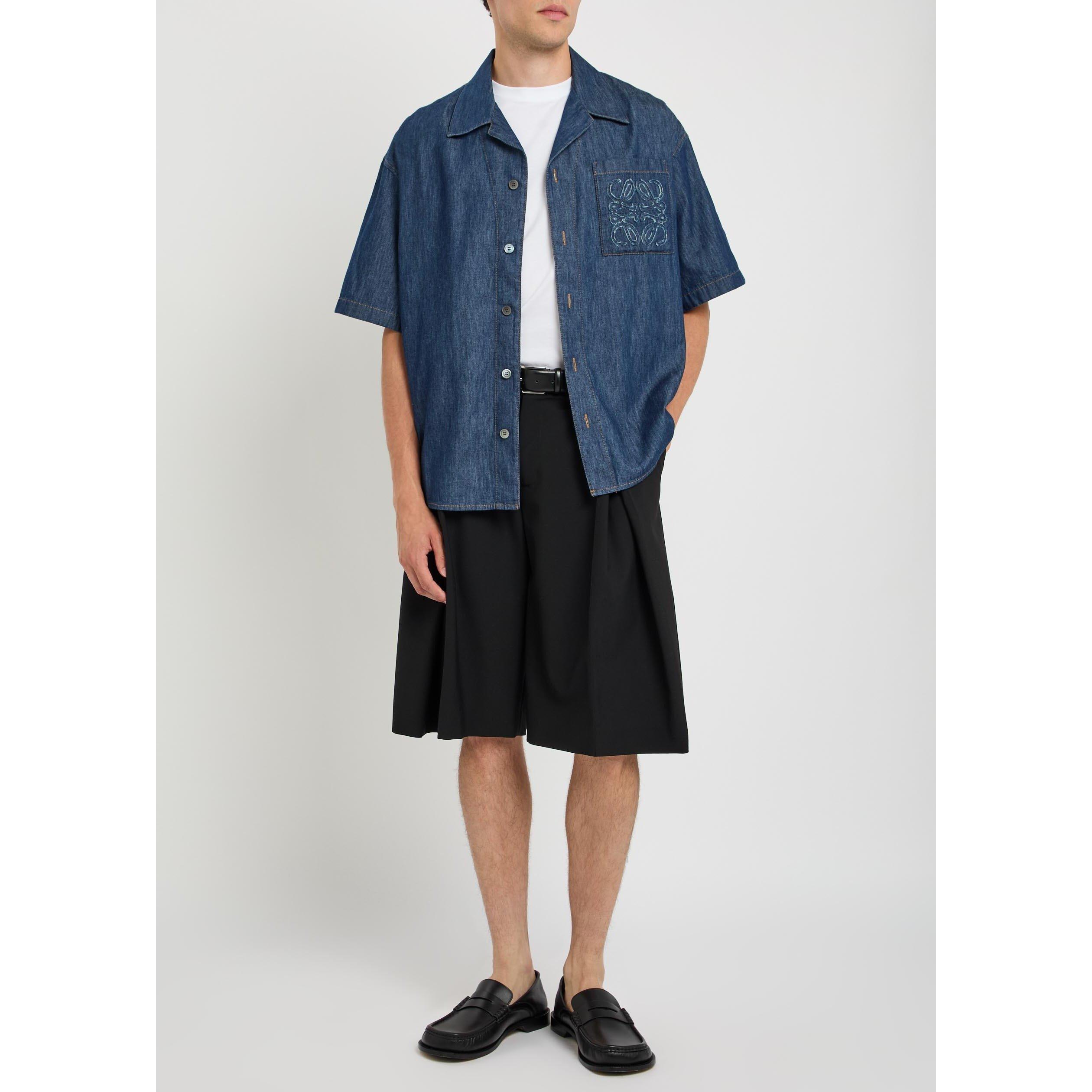 DENIM - LOEWE - LOEWE CLASSIC LOGO SHORT SLEEV - 5