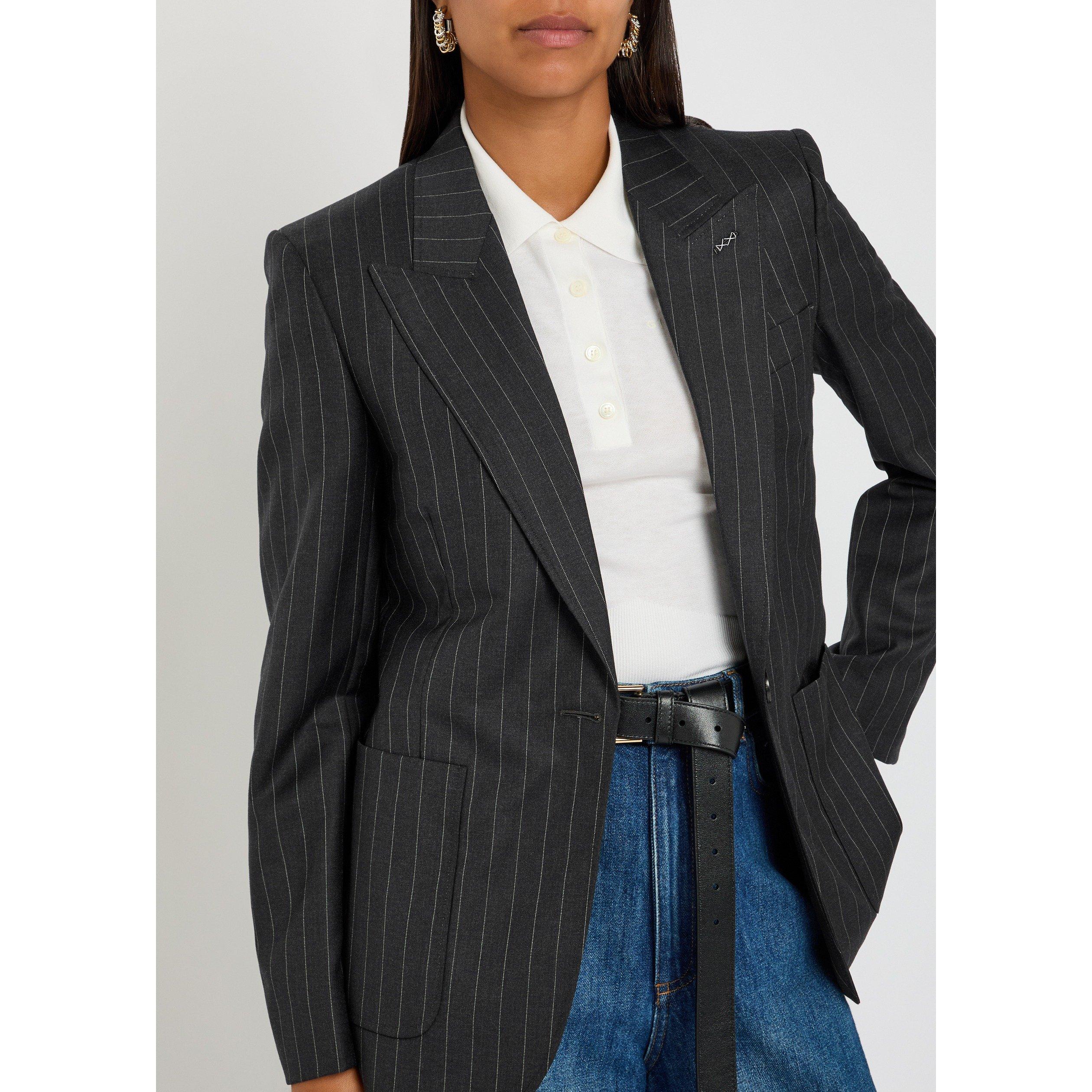 GREY AND OTHER - GIVENCHY - SINGLE BREASTED JACKET WITH PO - 4