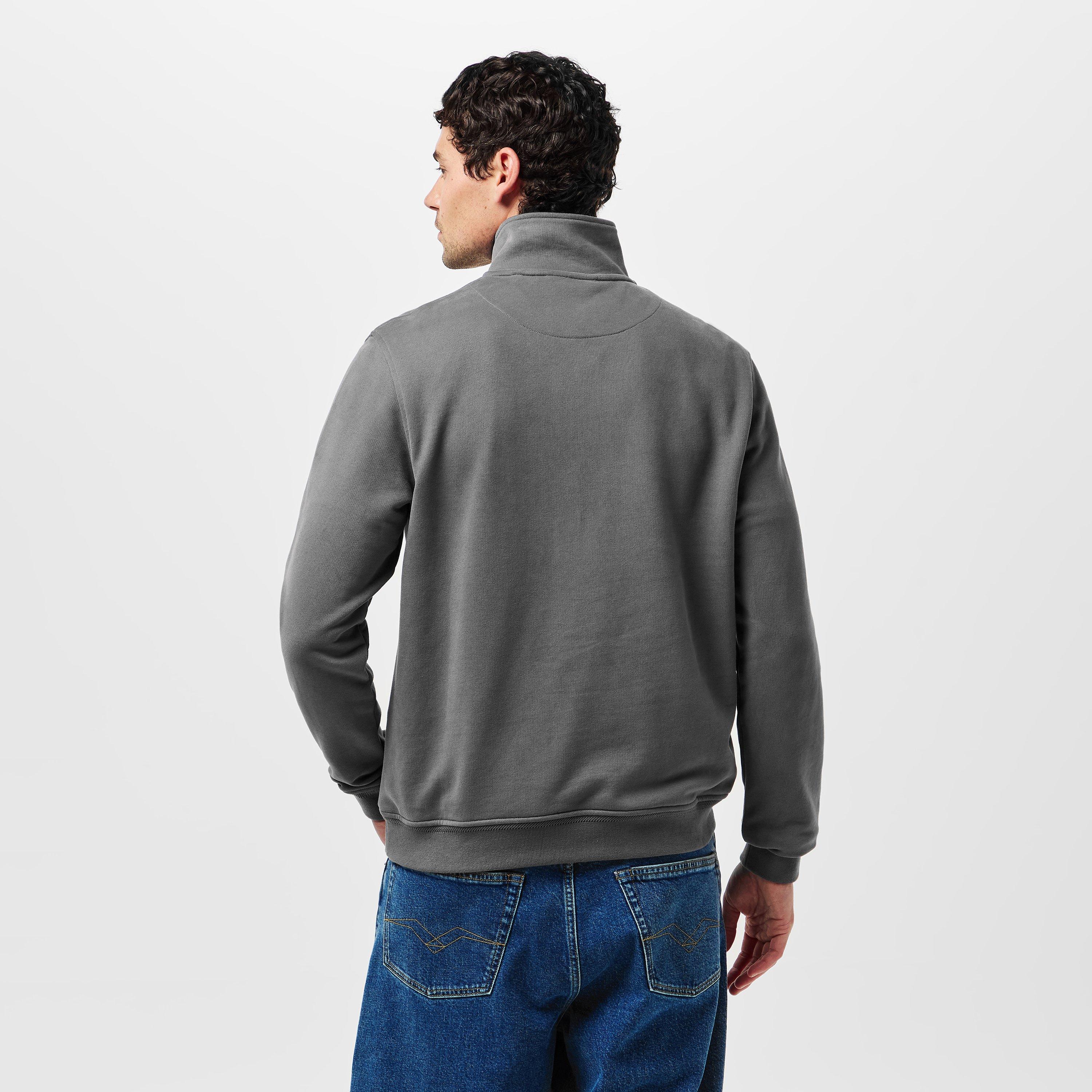 Tornado Grey - Belstaff - Quarter Zip Sweatshirt - 4