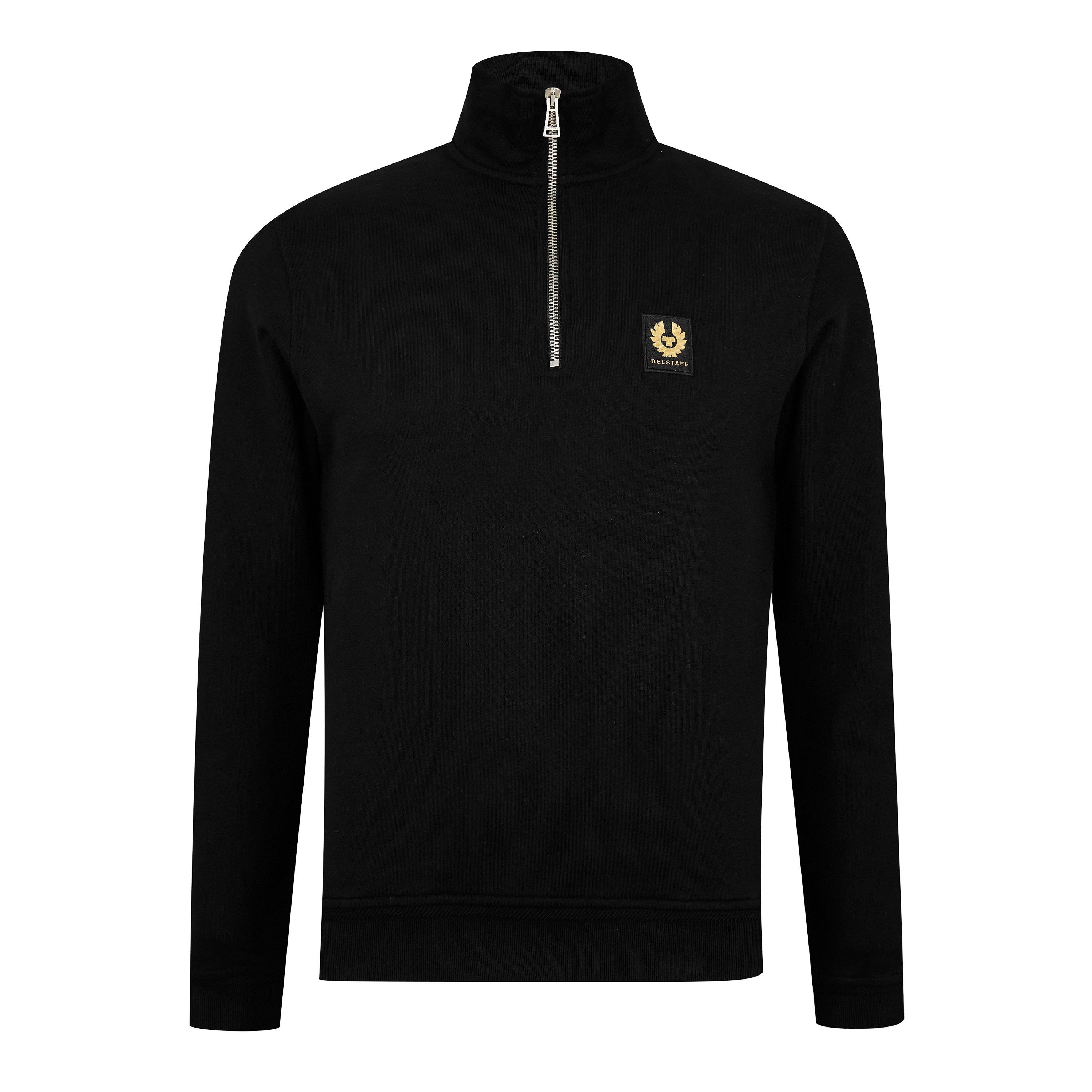 Black - Belstaff - Quarter Zip Sweatshirt - 1