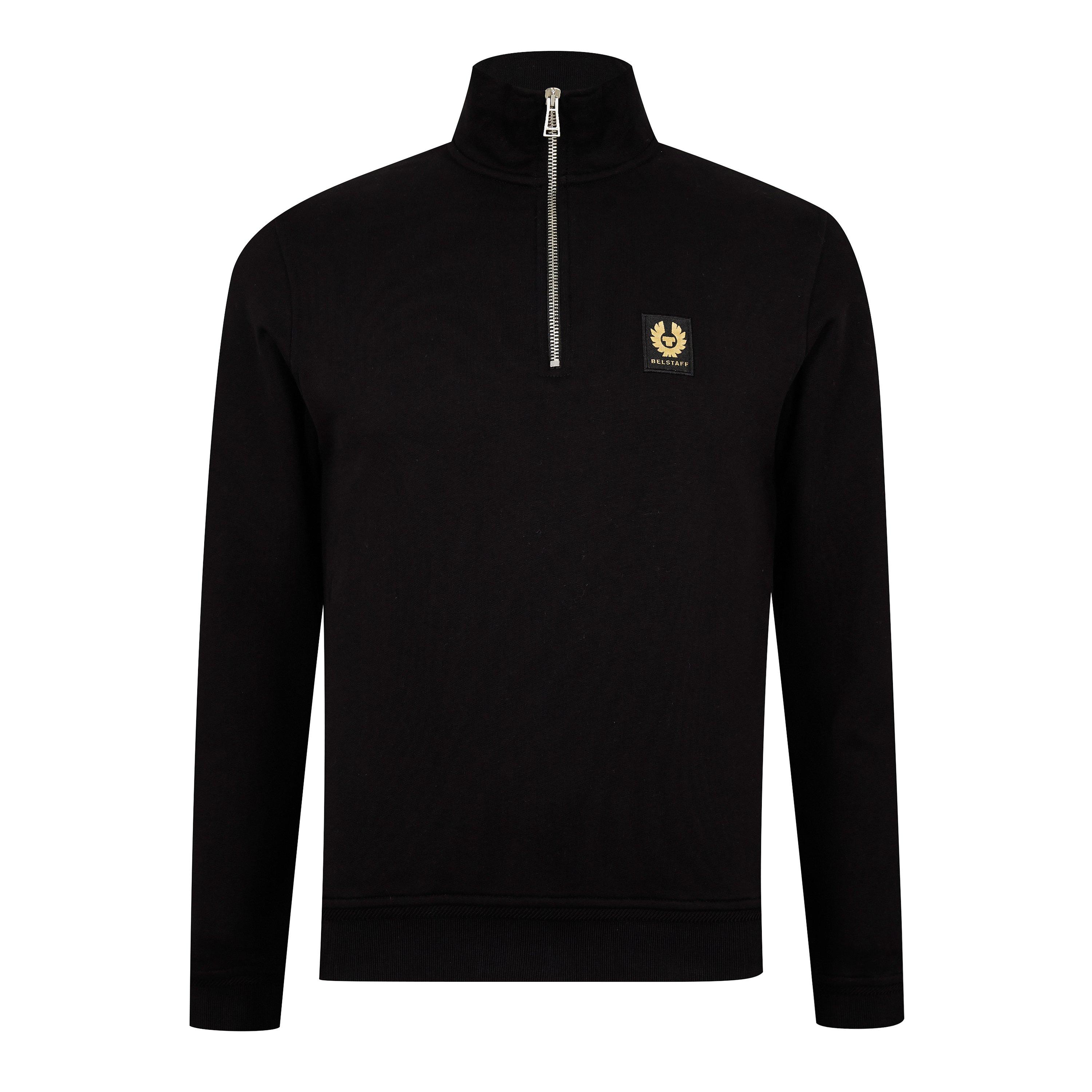 Black - Belstaff - Quarter Zip Sweatshirt - 7