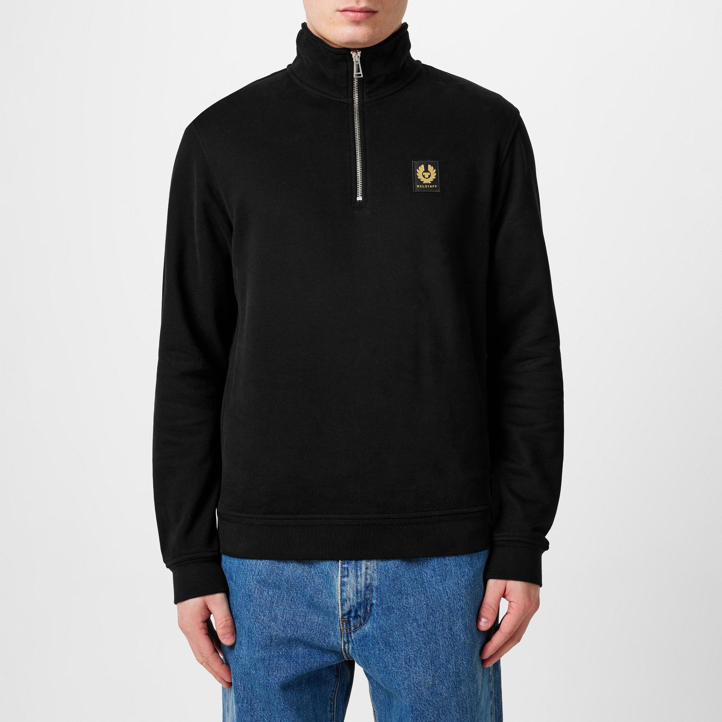 Black - Belstaff - Quarter Zip Sweatshirt - 3
