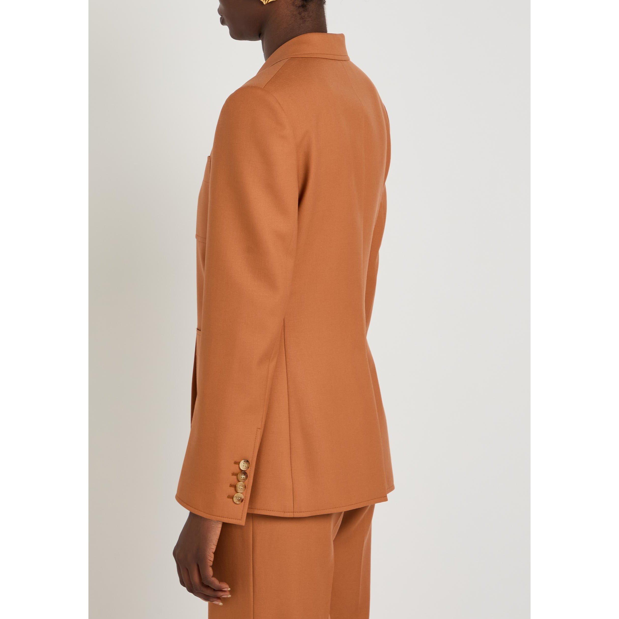 TAN - Chloe - Women's Wool Blazer - 3
