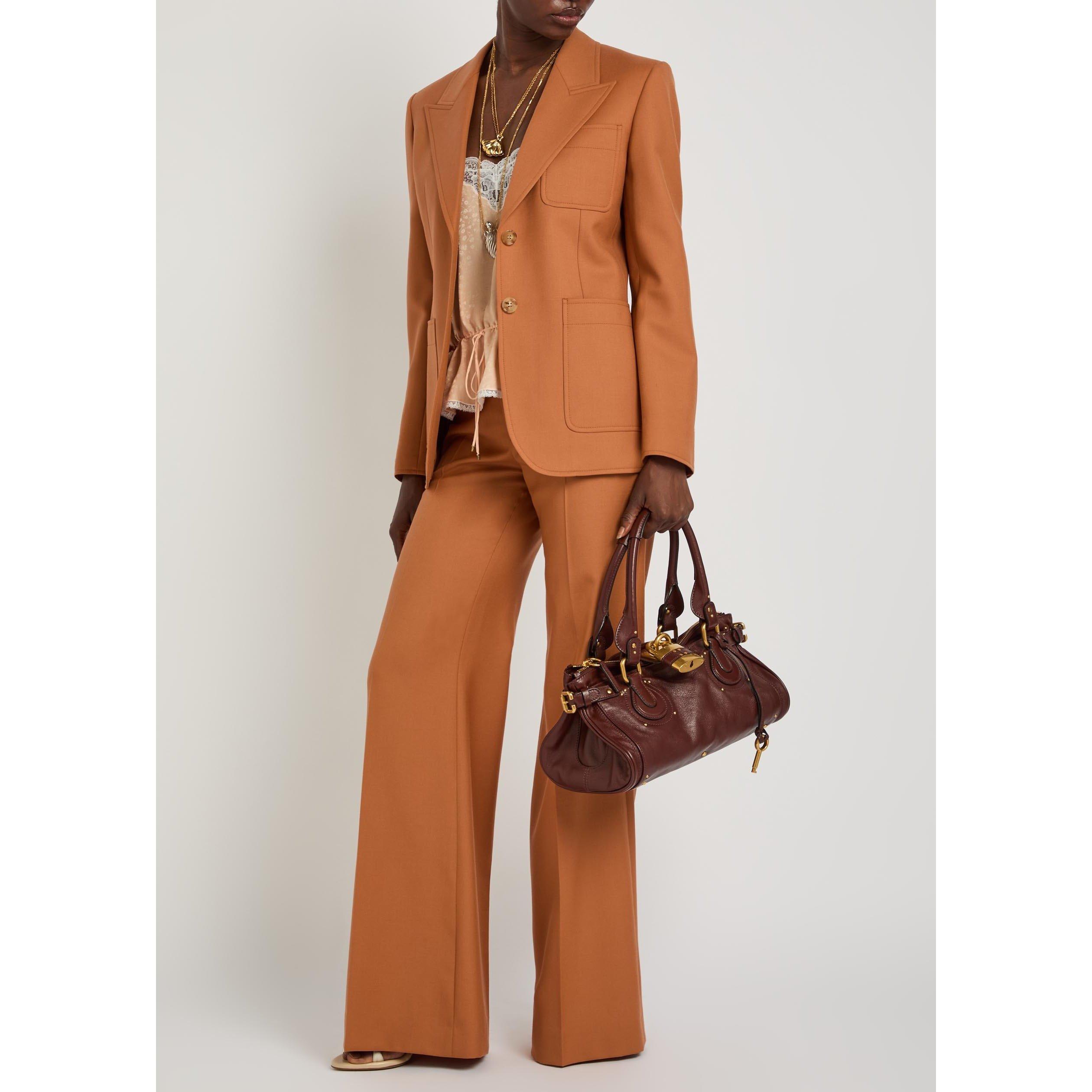 TAN - Chloe - Women's Wool Blazer - 5