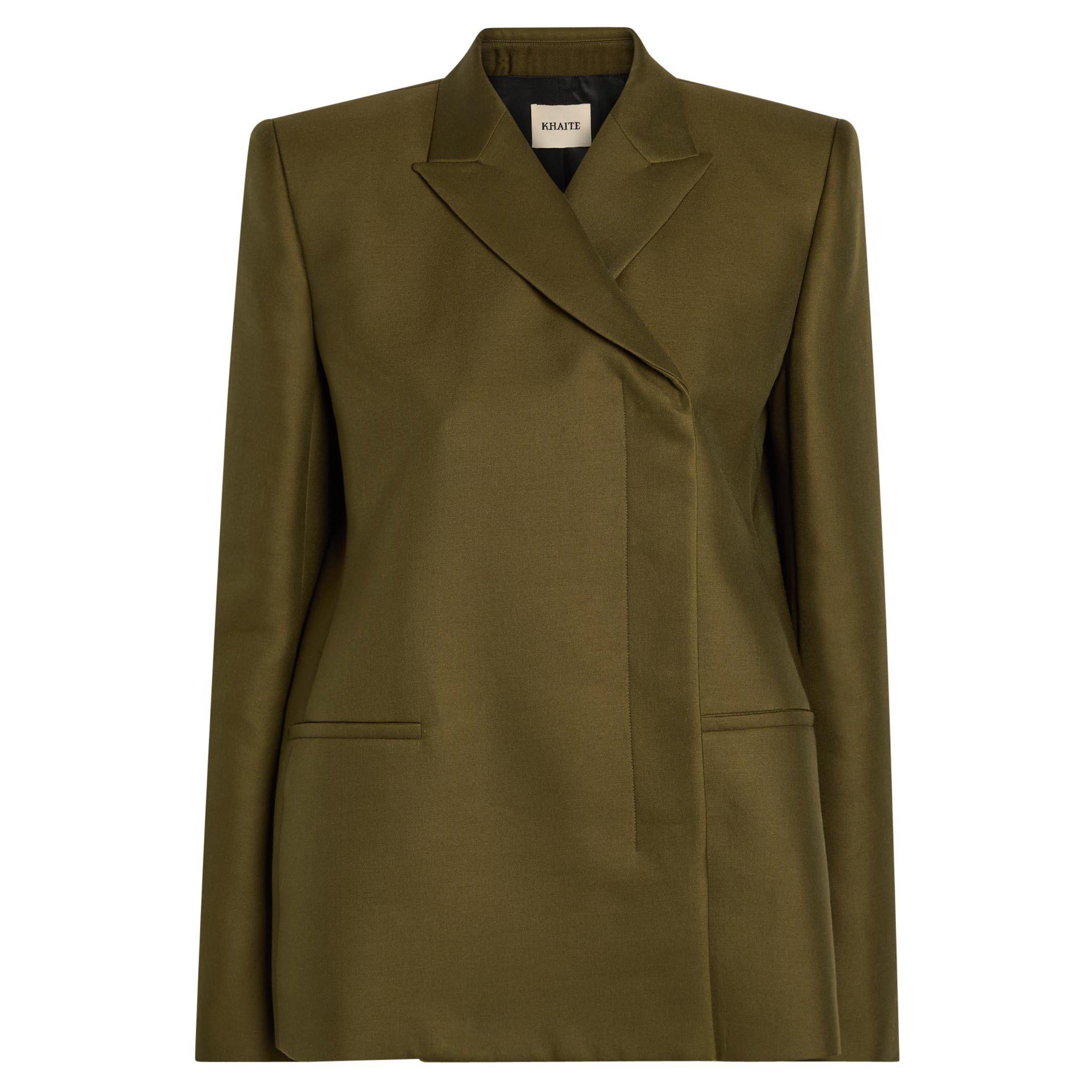 KHAKI - Khaite - Women's Silvannah Wool Blazer - 1