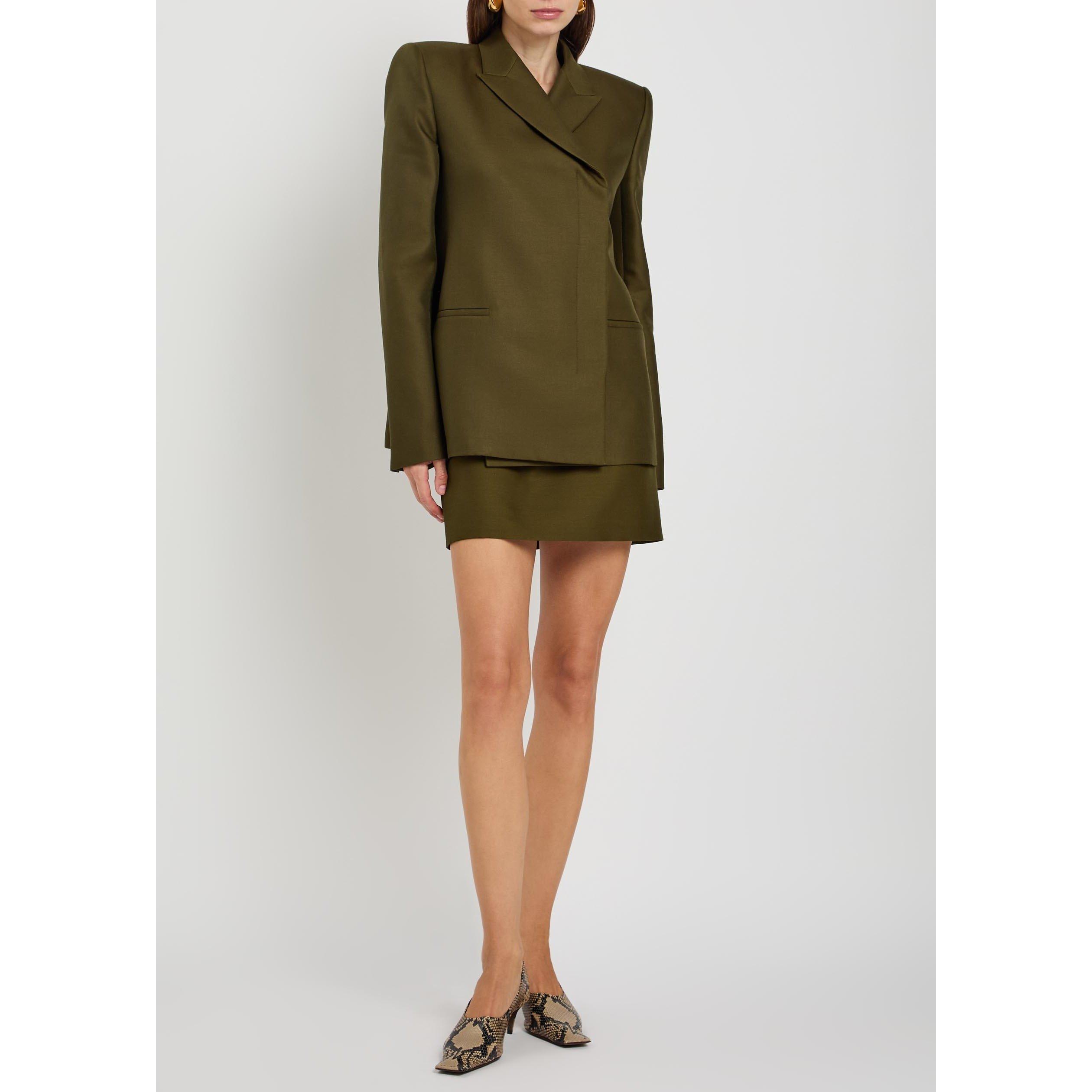 KHAKI - Khaite - Women's Silvannah Wool Blazer - 5