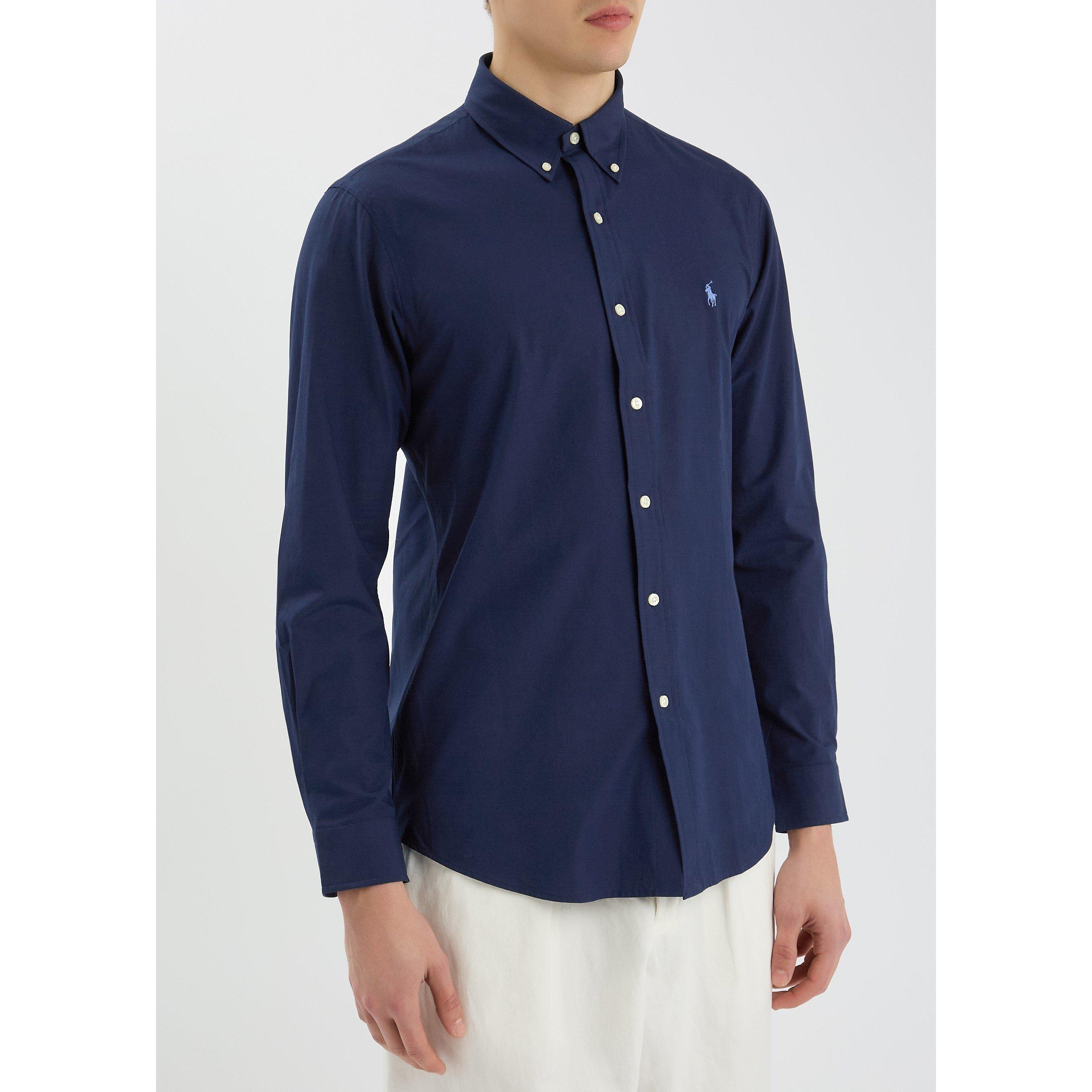 NAVY - Polo Ralph Lauren - SHIRT STRTCH POPLIN CUSTOM - 2