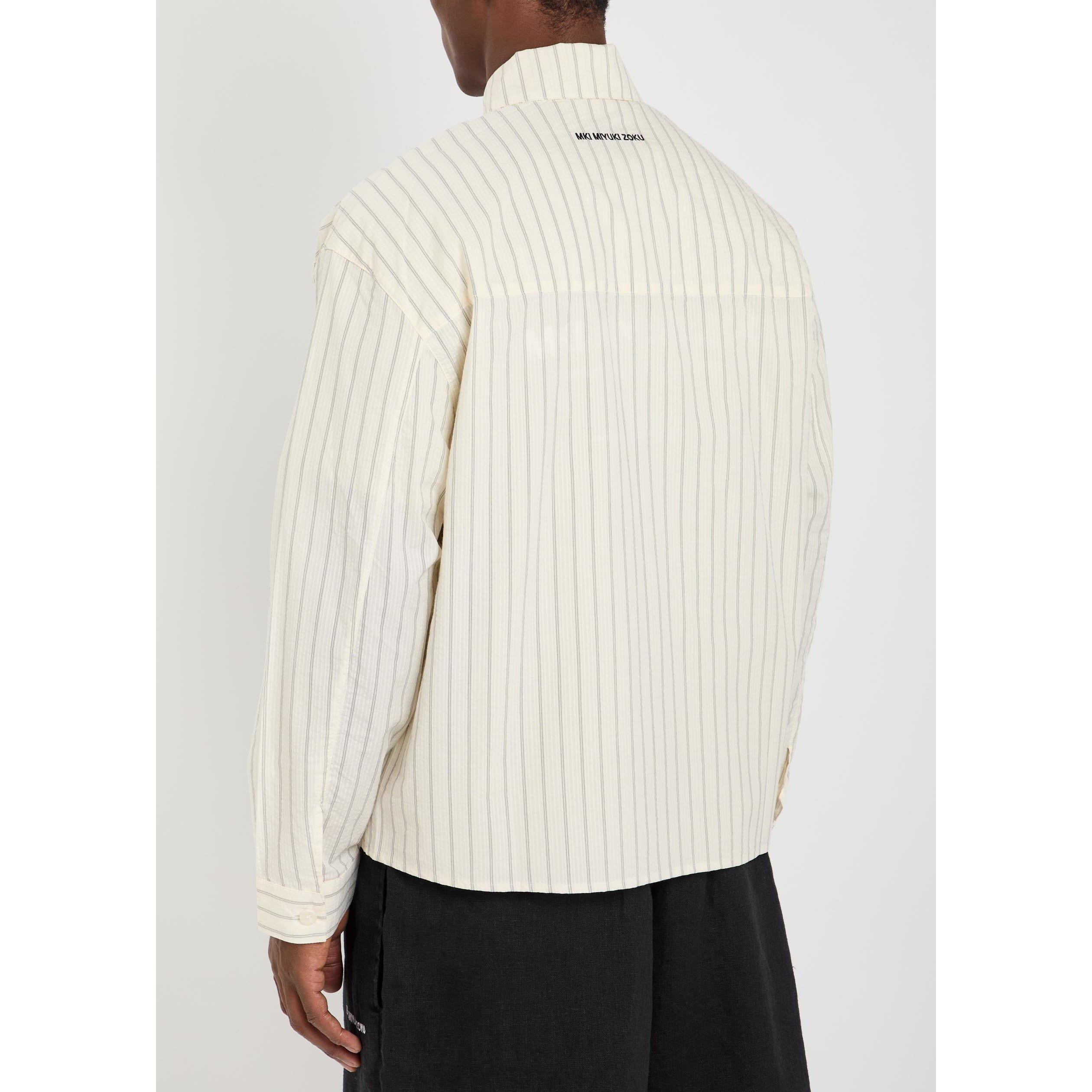 OFF WHITE - MKI MIYUKI ZOKU - MKI STRIPE BOX DRESS SHIRT - 3