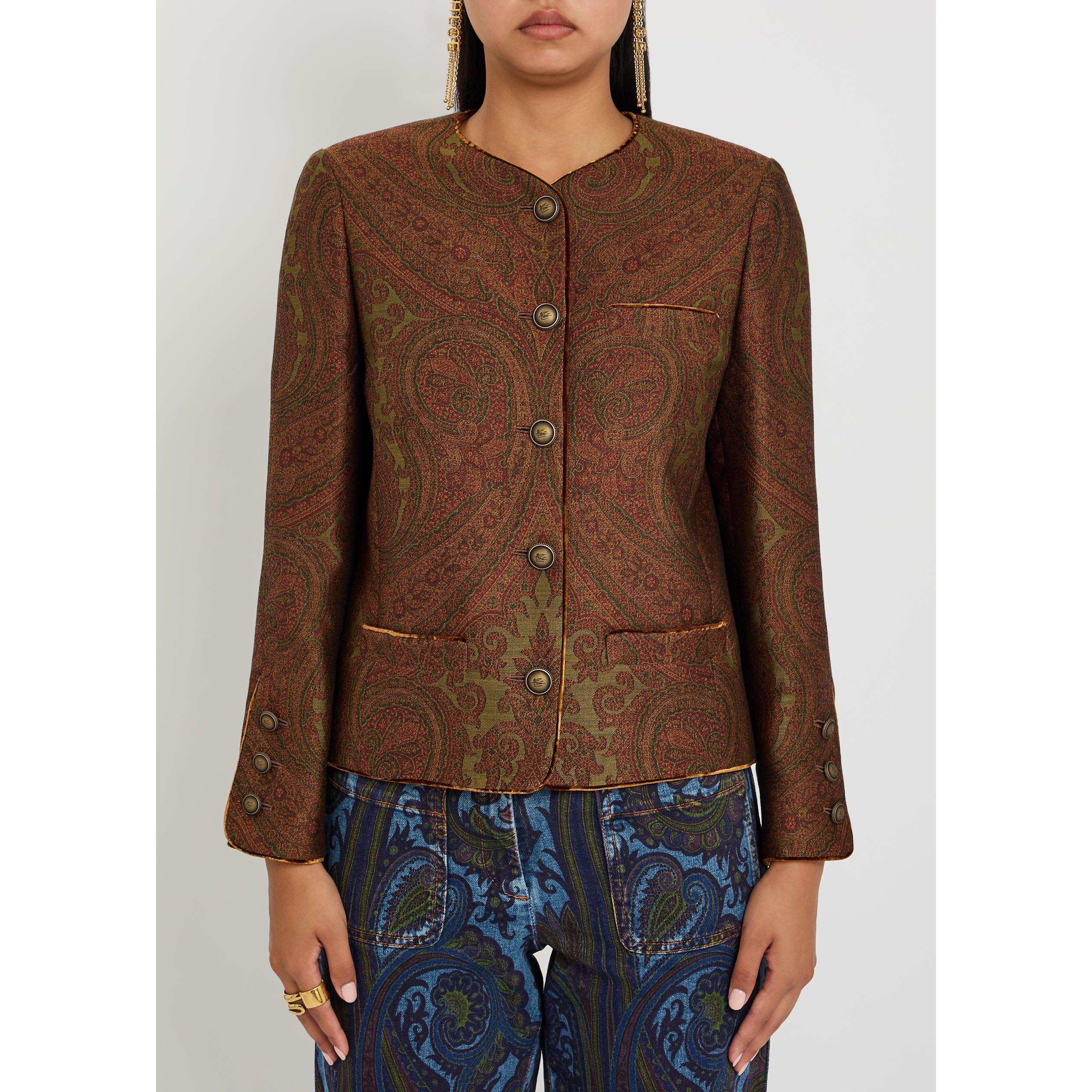 MULTICOLOURED - Etro - Women's Paisley Wool Blazer - 2