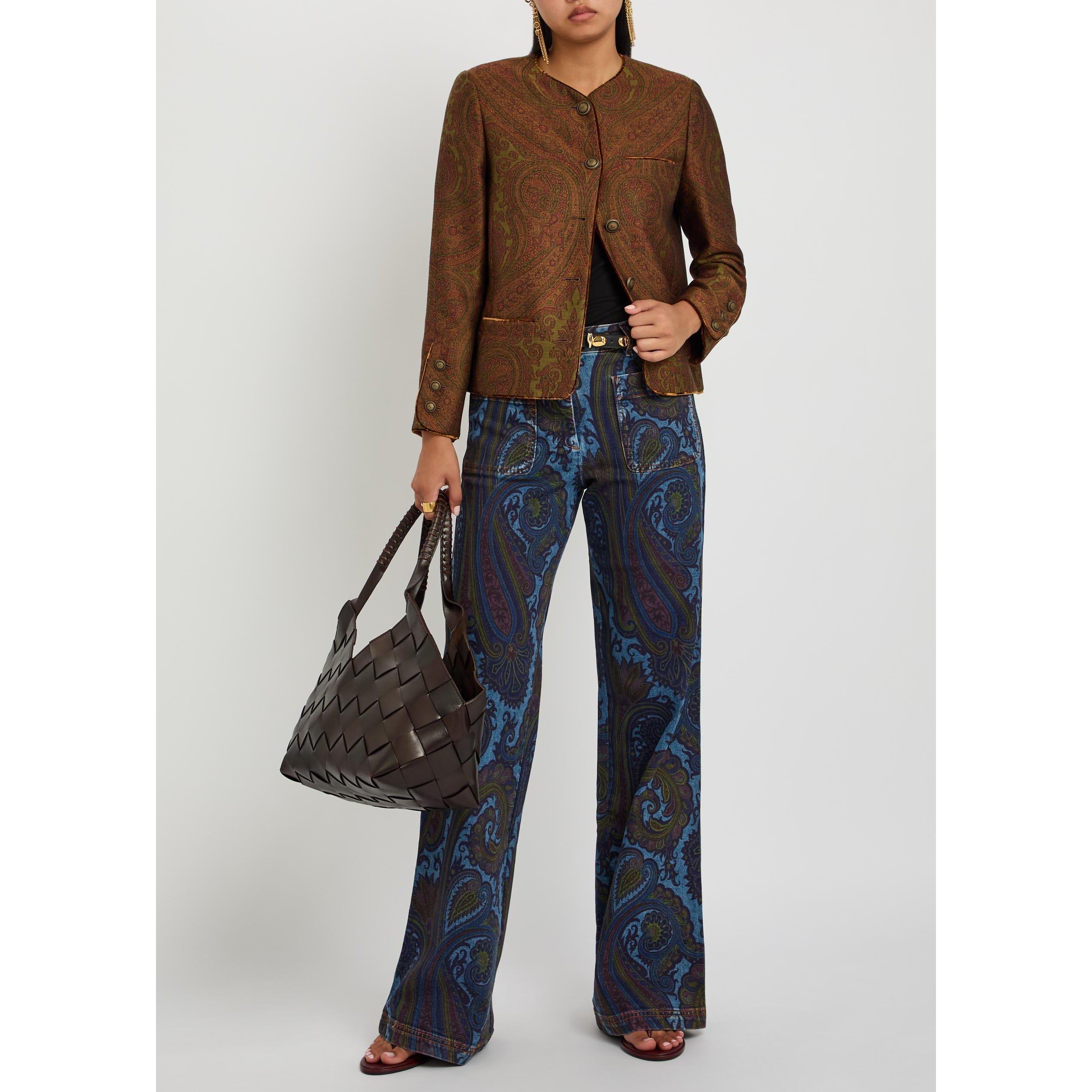 MULTICOLOURED - Etro - Women's Paisley Wool Blazer - 5