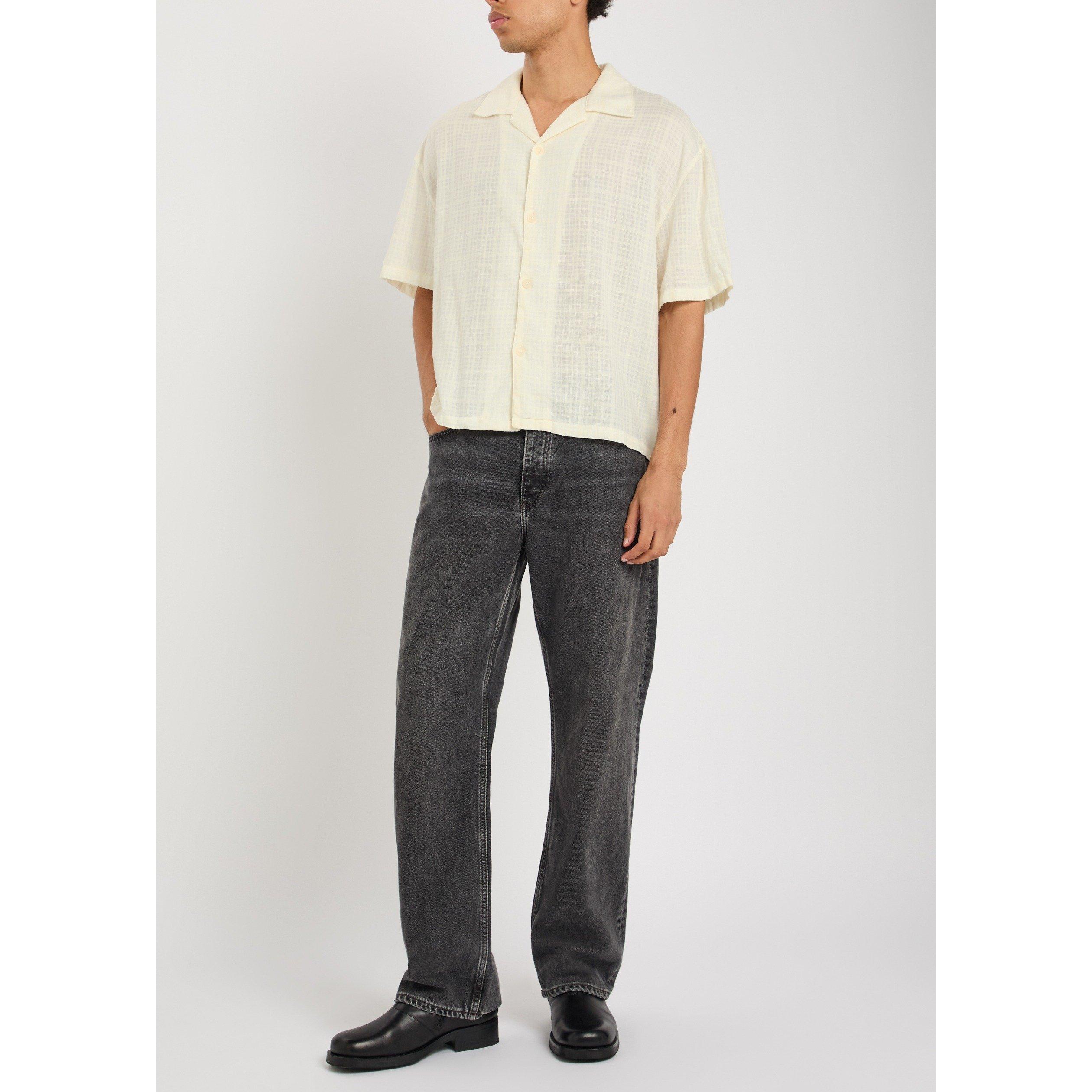 WHITE    SHADE  - MKI MIYUKI ZOKU - MKI LOOSE WEAVE VACATION SHIRT - 5