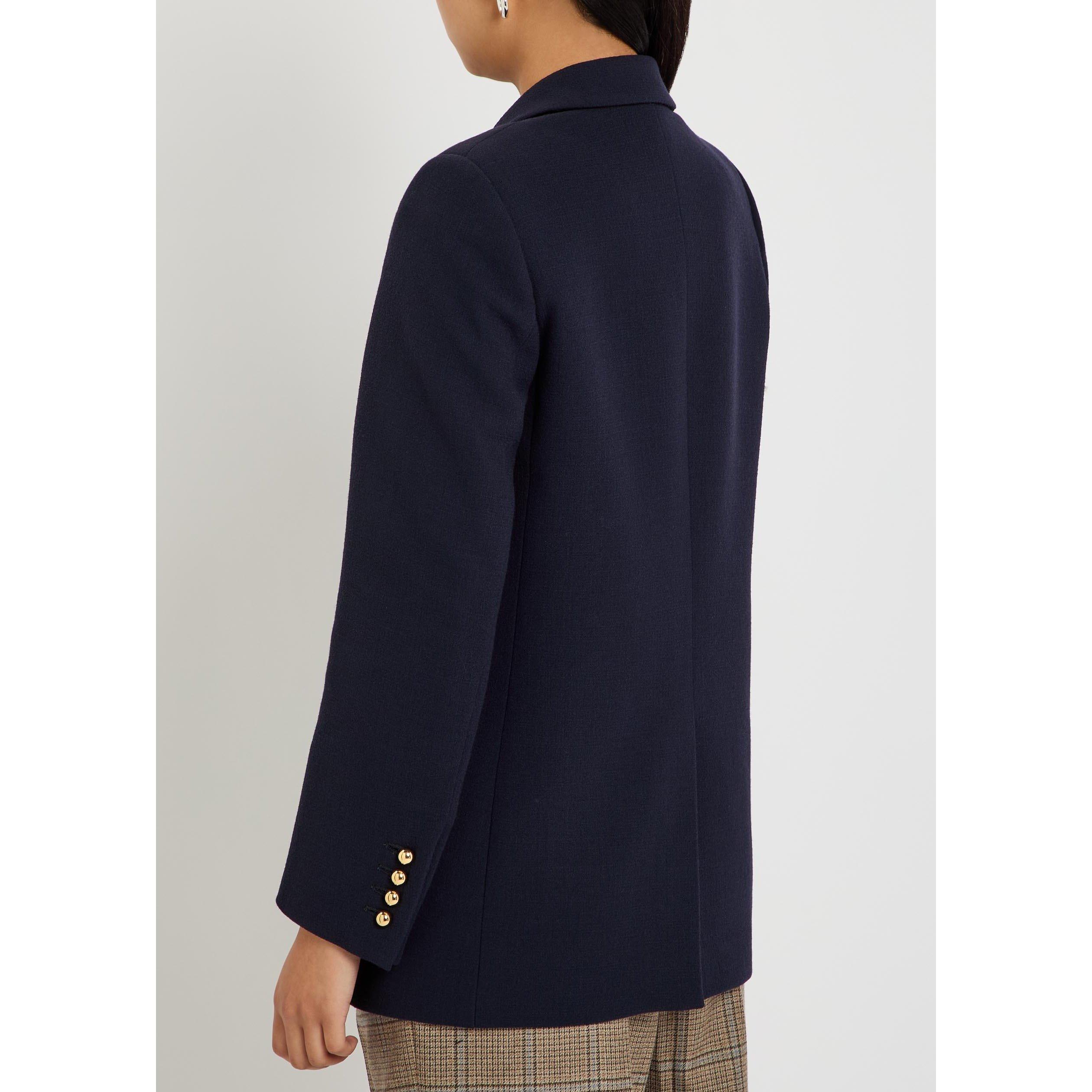 NAVY - Blaze Milano - Women's Resolute Everyday Wool Double-Breasted Blazer - 3