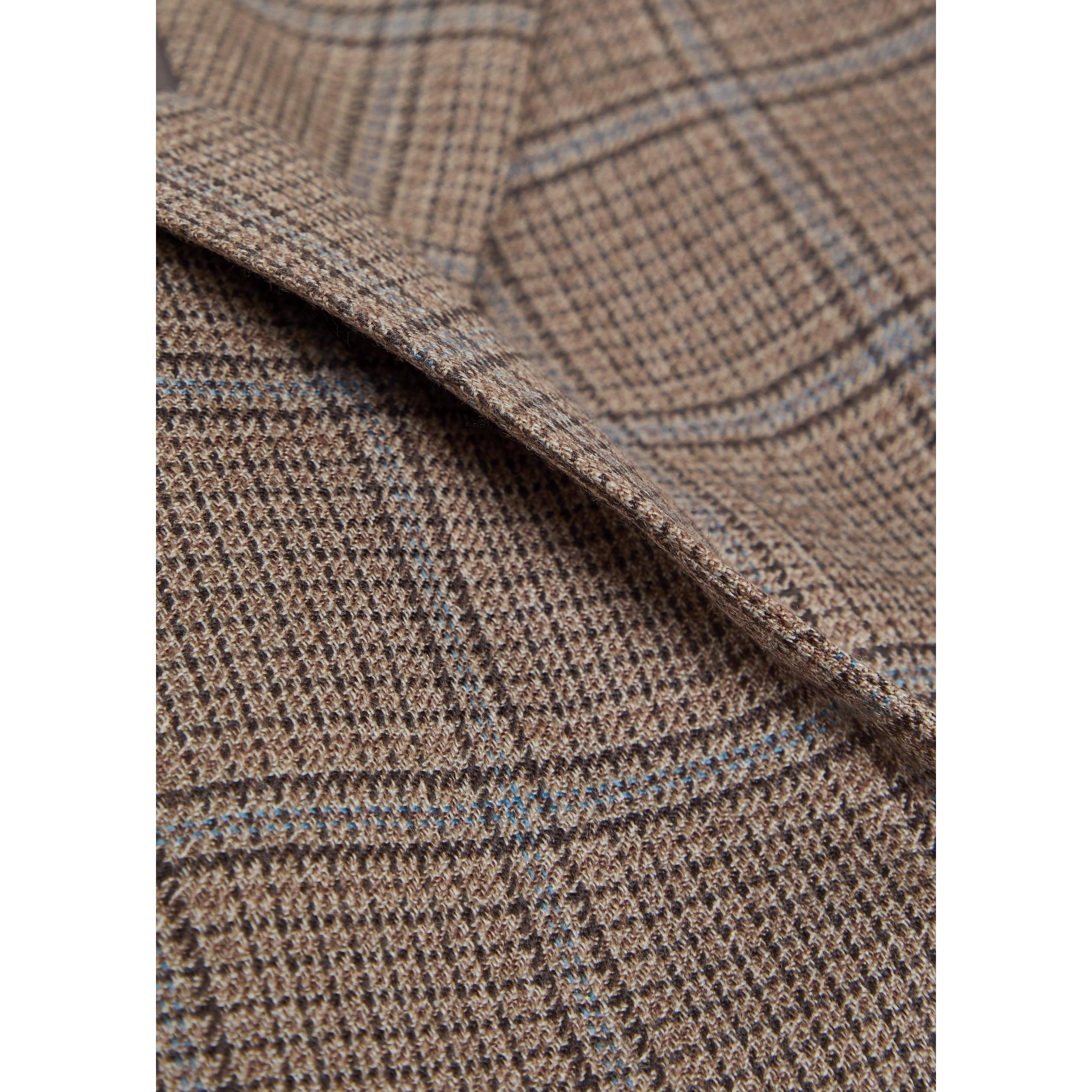 BEIGE - Blaze Milano - Women's Saona Everynight Check Wool Double-Breasted Blazer - 4
