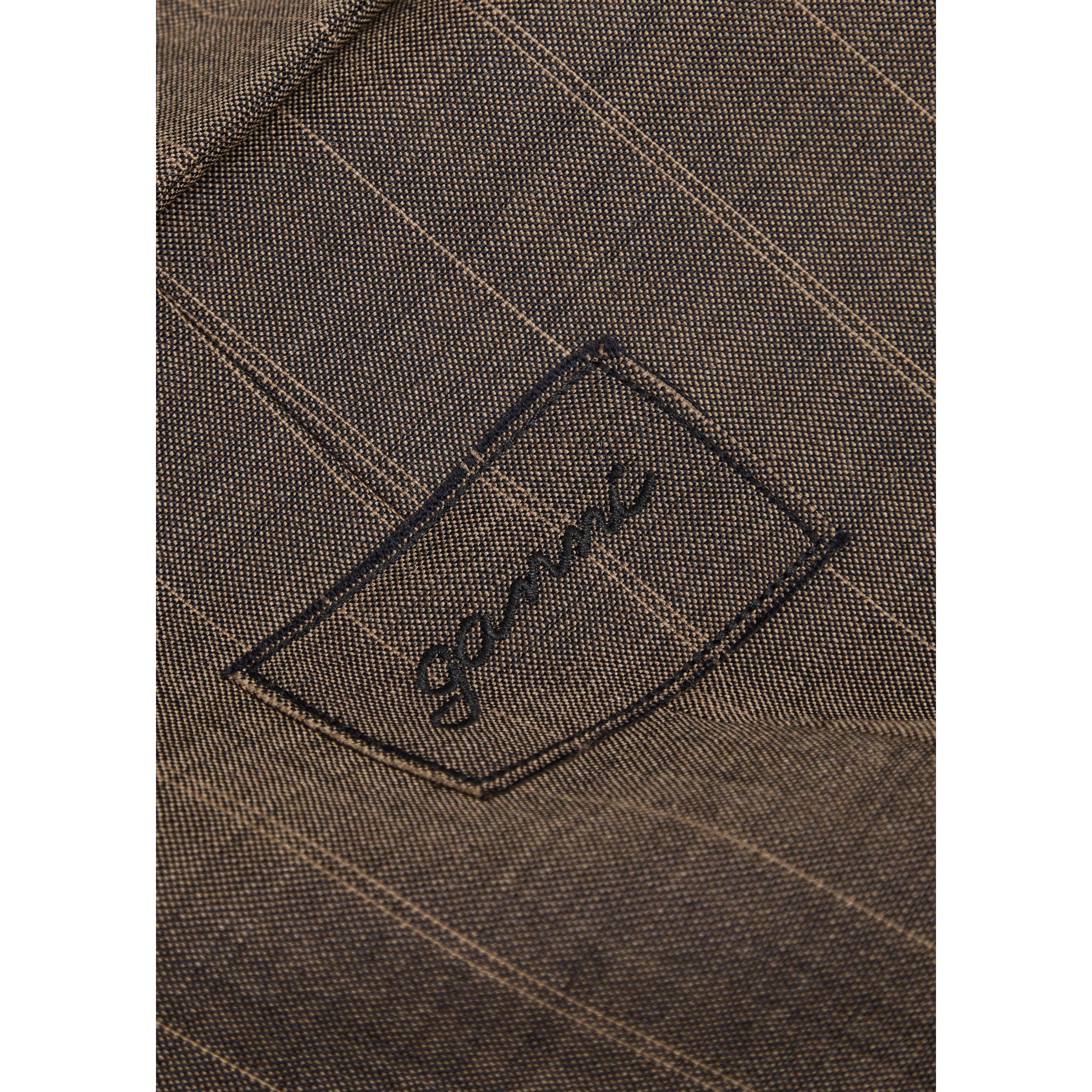 BROWN - Ganni - JKT Melange Stripe Shrt Blazer - 4