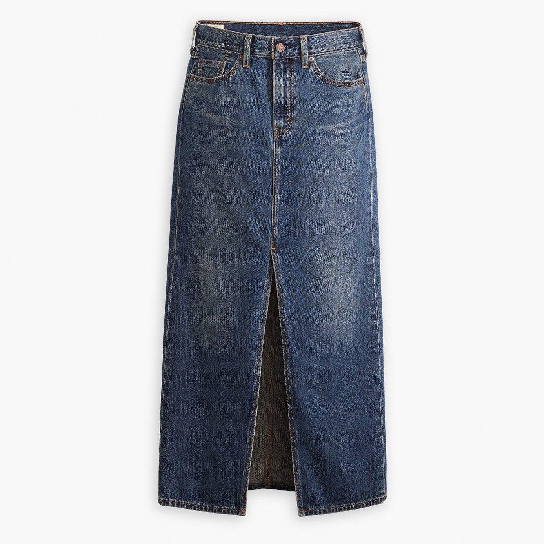 Levis Women's Ankle Column Denim Skirt