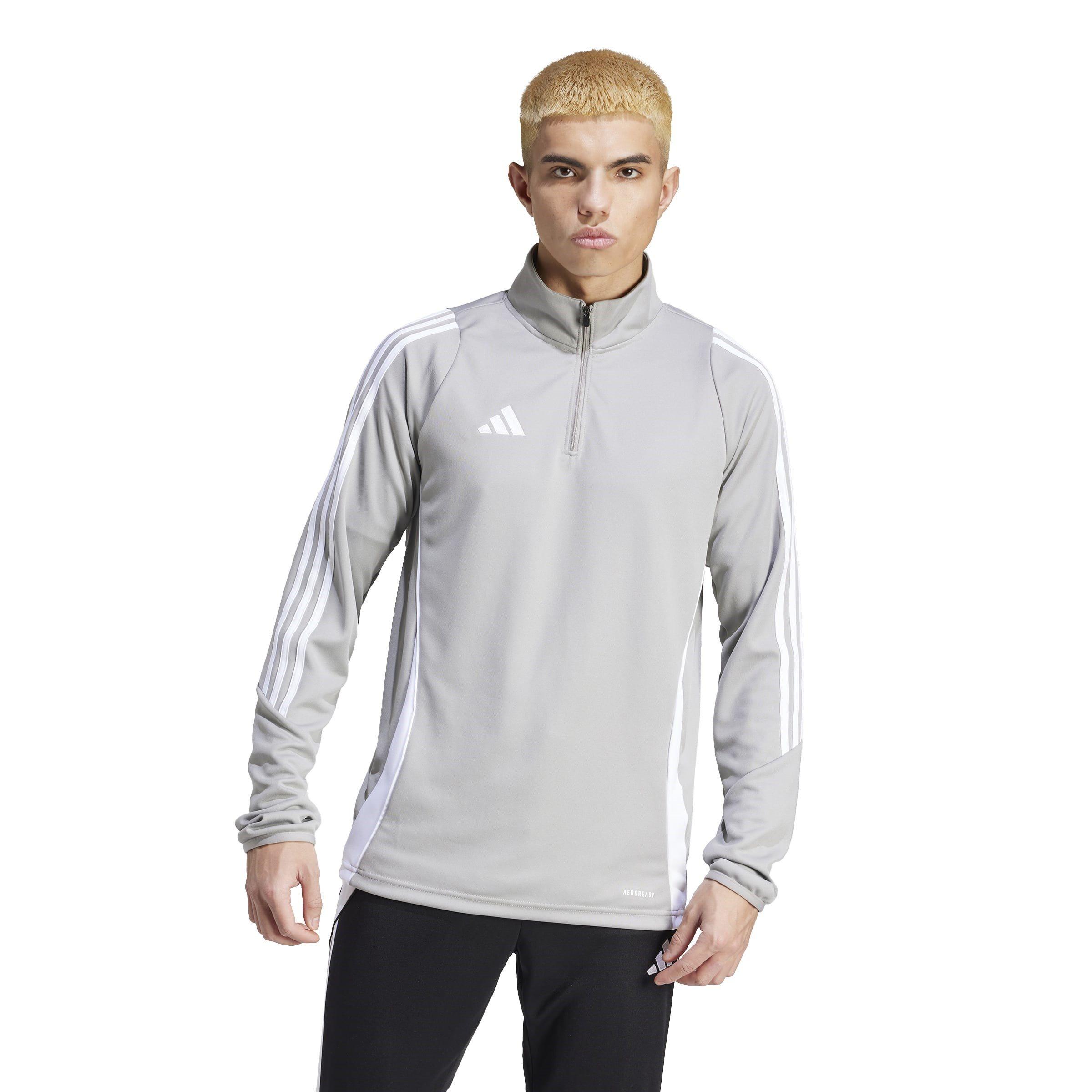 gris moyen/blanc - adidas - Tiro 24 Training Top Mens - 2
