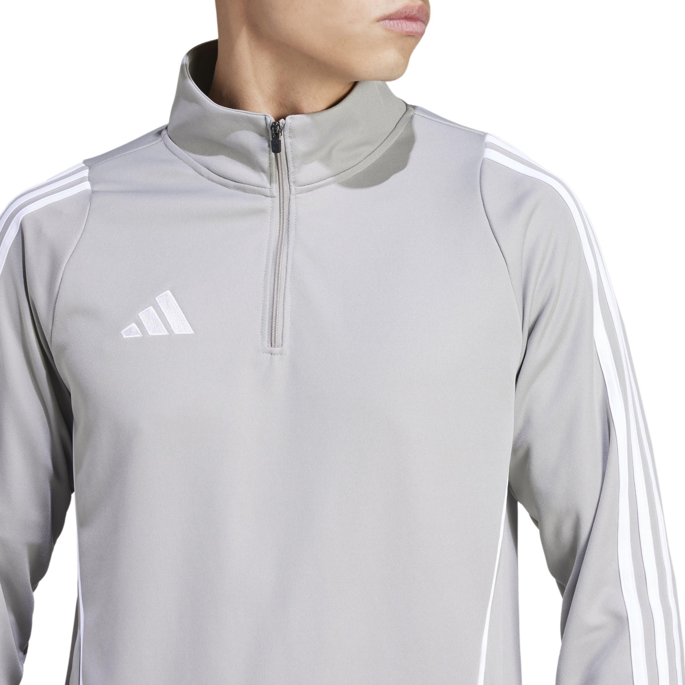 gris moyen/blanc - adidas - Tiro 24 Training Top Mens - 5