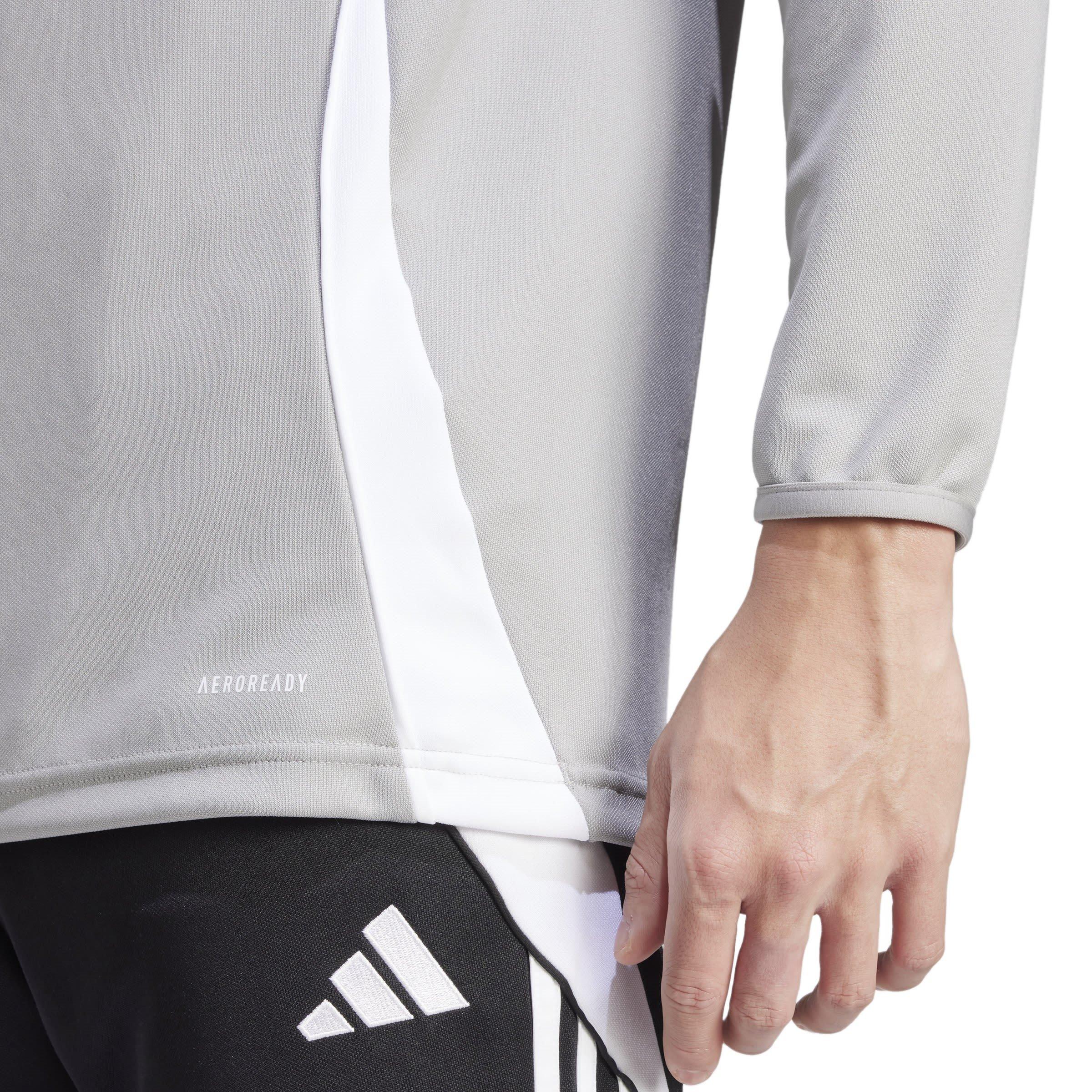 gris moyen/blanc - adidas - Tiro 24 Training Top Mens - 6