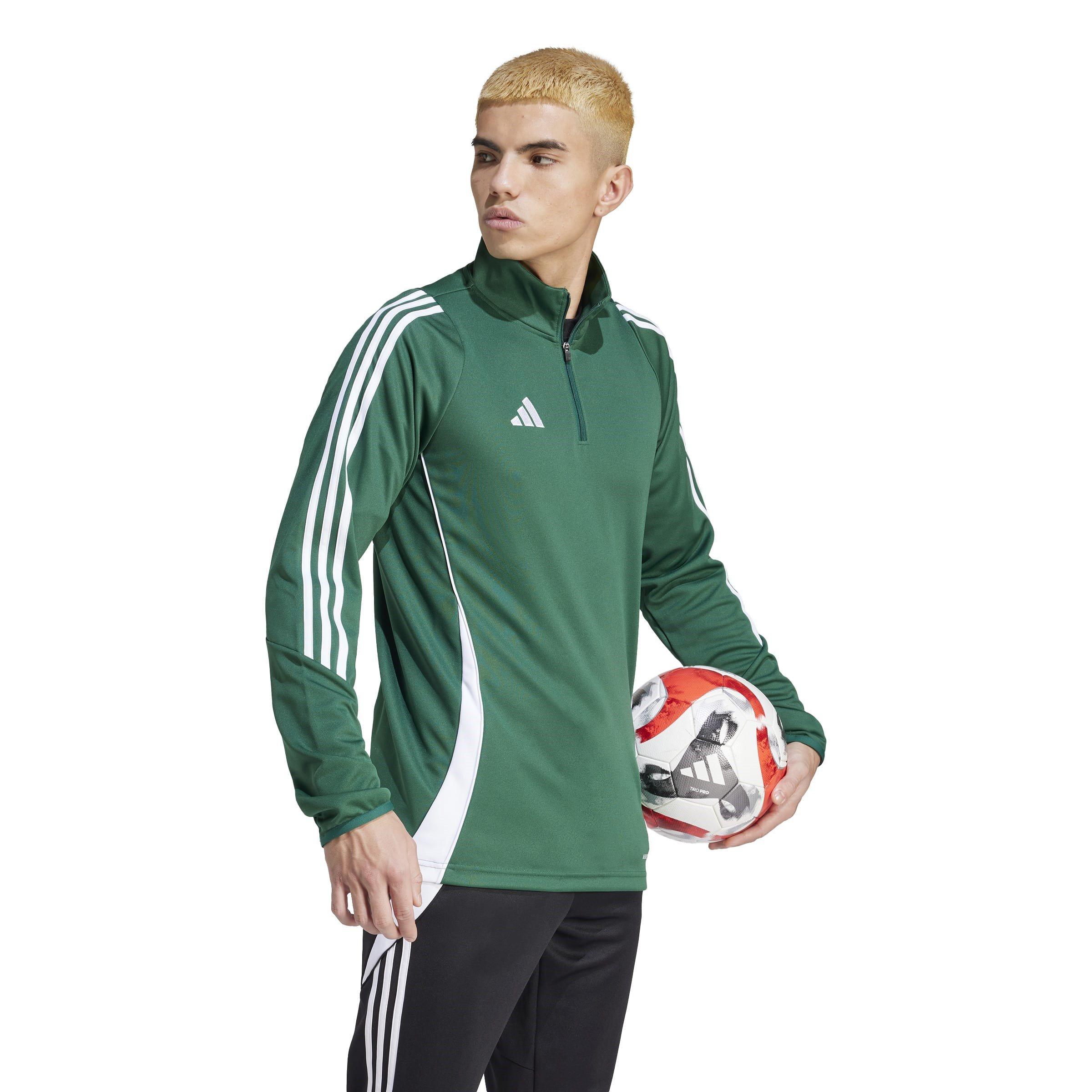 Verde Escuro/Branco - adidas - Tiro 24 Training Top Mens - 4