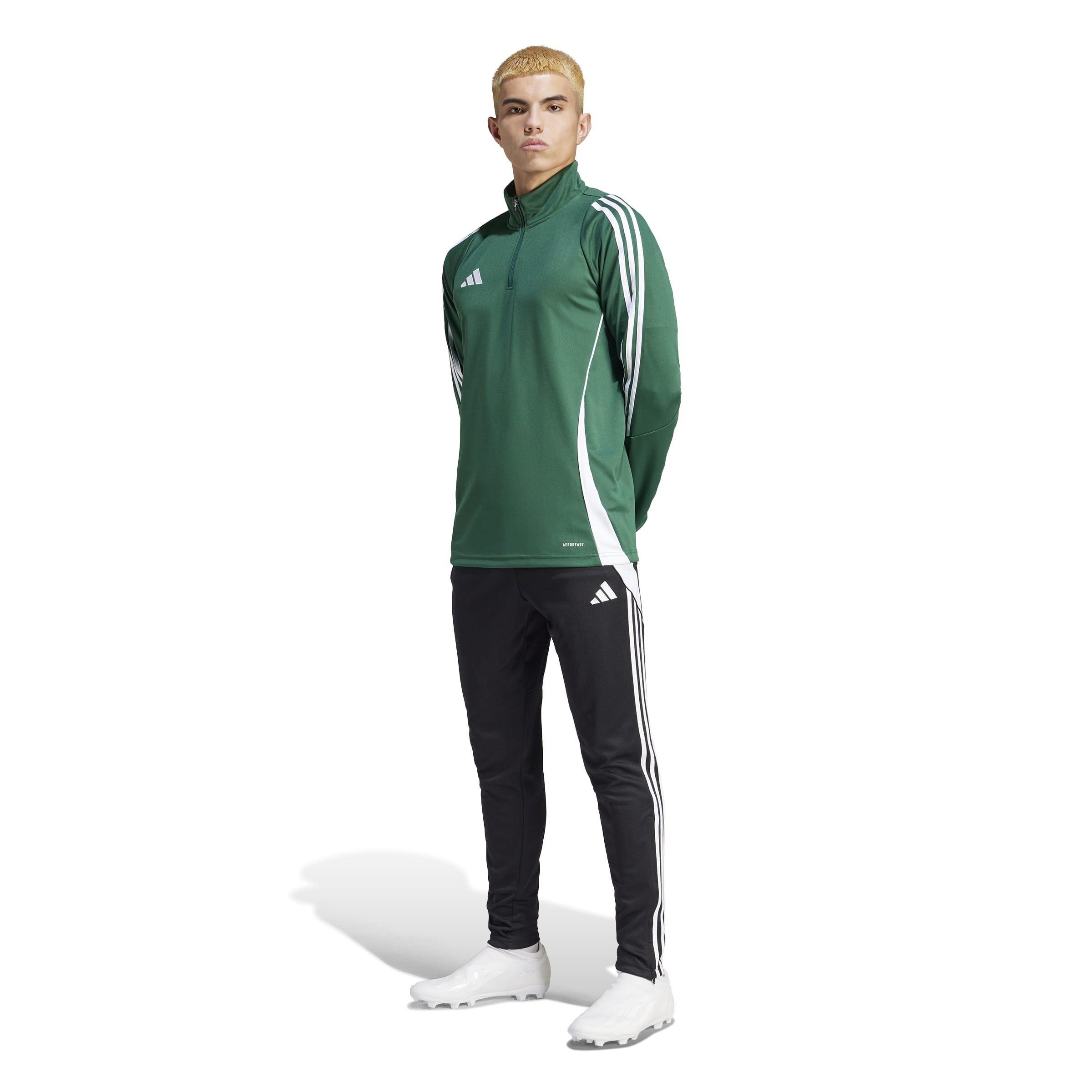 Verde Escuro/Branco - adidas - Tiro 24 Training Top Mens - 7
