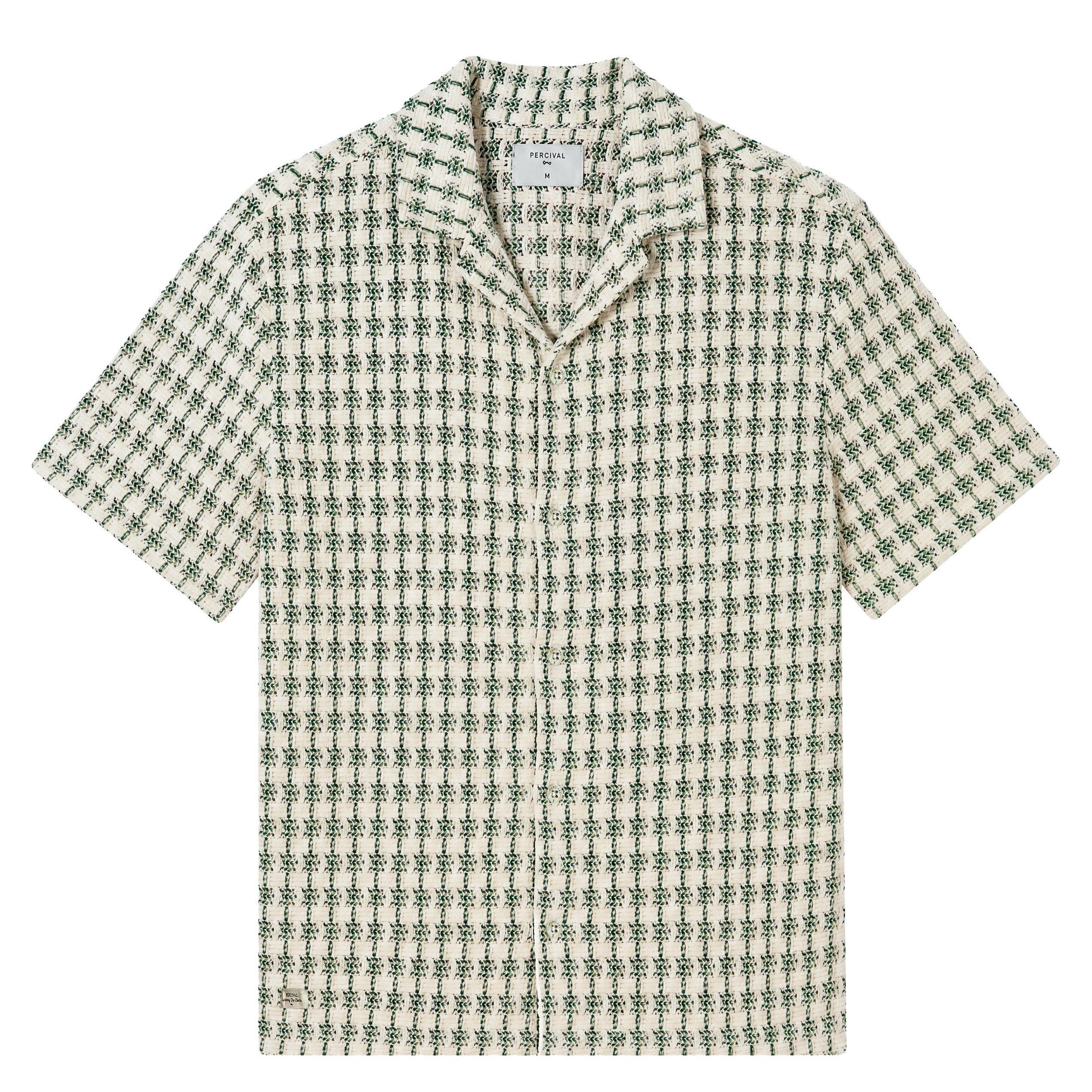GREEN - Percival - PERCIVAL CUBAN SHIRT SS