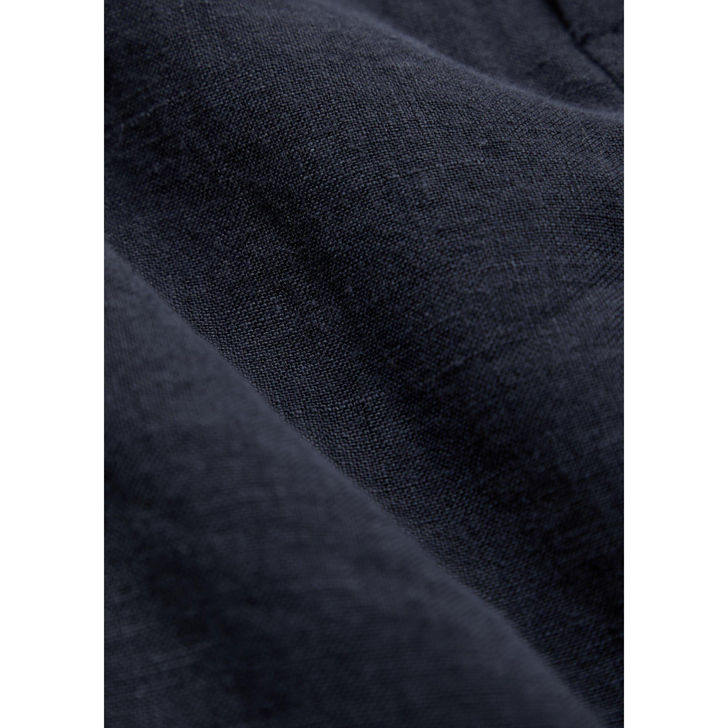 NAVY - Percival - Men's Linen Tailored Shorts - 4